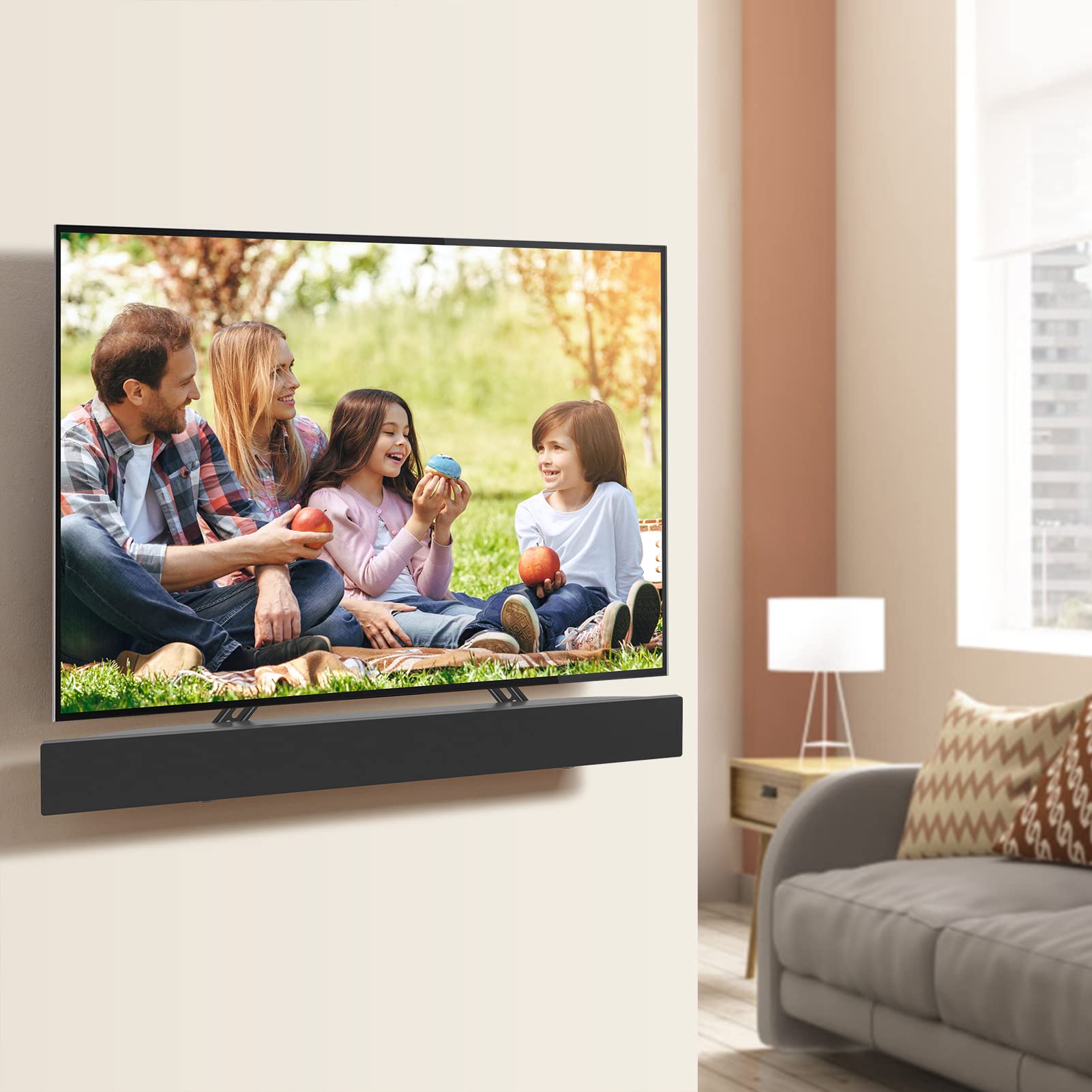 Mounting Dream Soundbar Bracket Sound Bar Tv Mount Designed For Tvs With Protruded Bottom On Back   Holds Up To 15 Lbs   With Ad