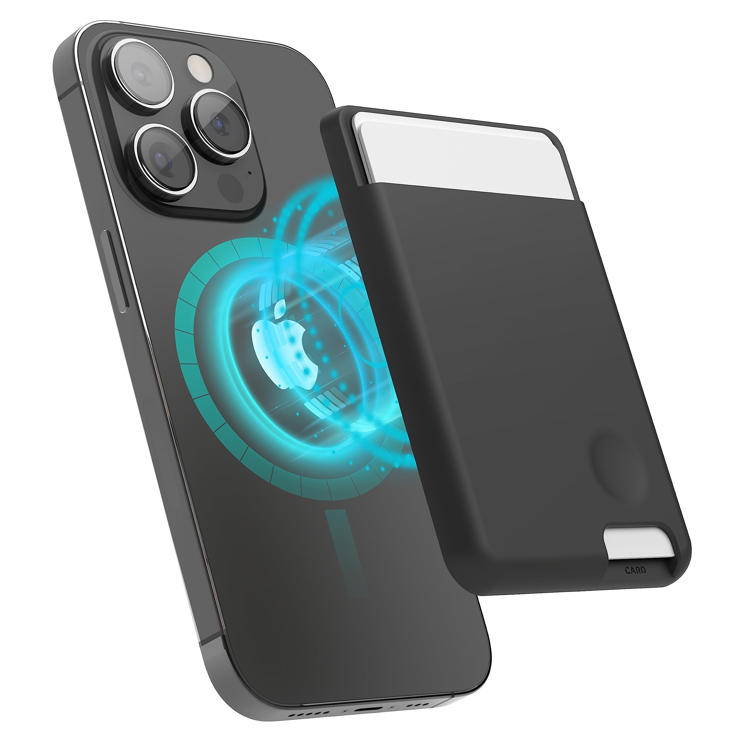 elago Magnetic Wallet Card Holder 2-Cards Compatible with MagSafe for iPhone 16/15/14/13/12 Series - Secure Phone Wallet, Long L