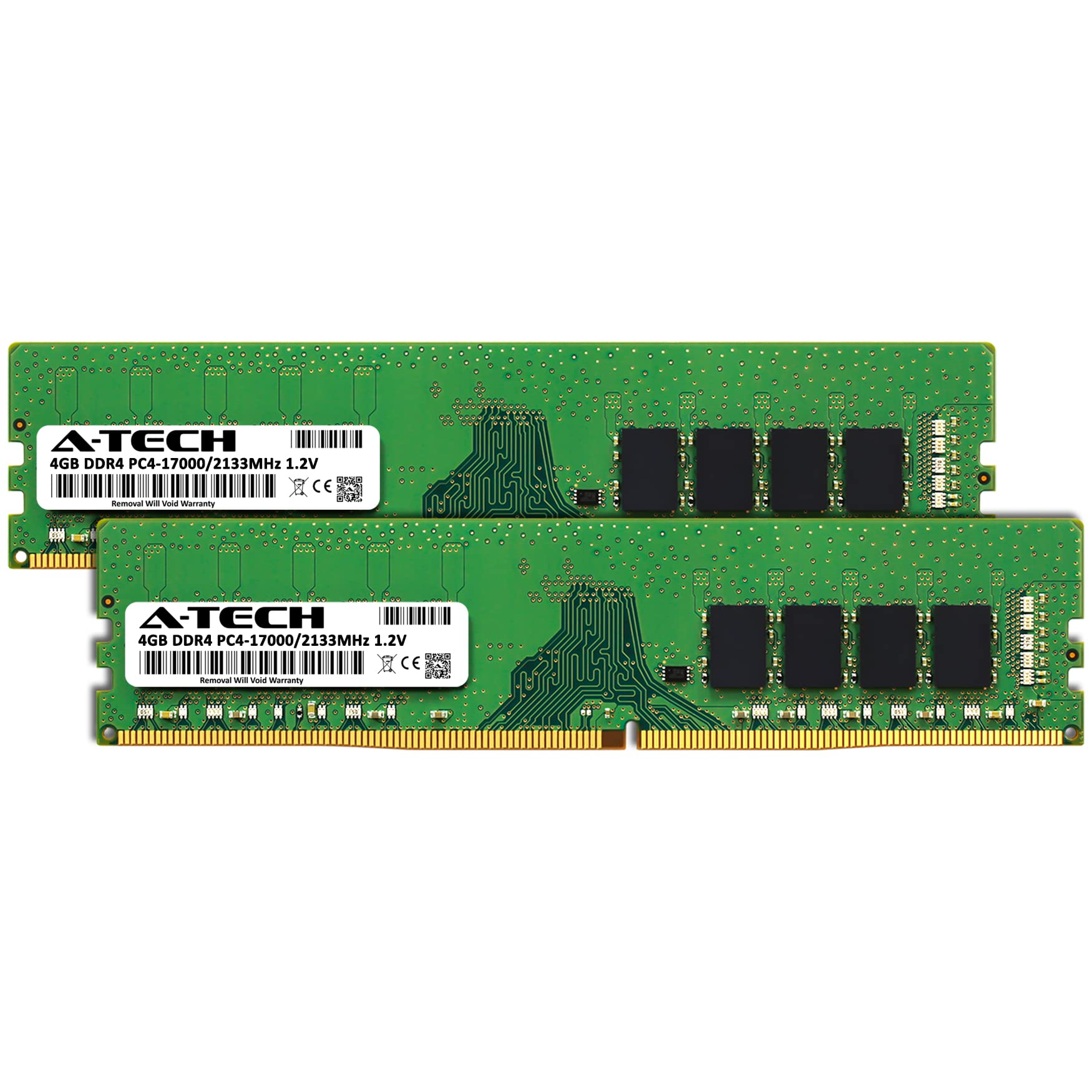 A Tech 8Gb (2X4Gb) Ddr4 2133 Mhz Udimm Pc4 17000 (Pc4 2133P) Cl15 Dimm Non Ecc Desktop Ram Memory Modules