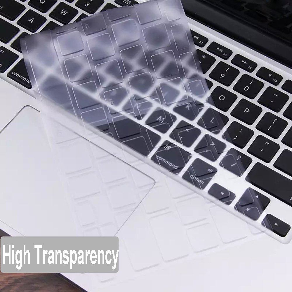 Ultra Thin Clear Keyboard Cover For Old Macbook Air 13 Inch A1466 A1369(Release 2010 2017) & Macbook Pro 13 Inch, Macbook Pro 15