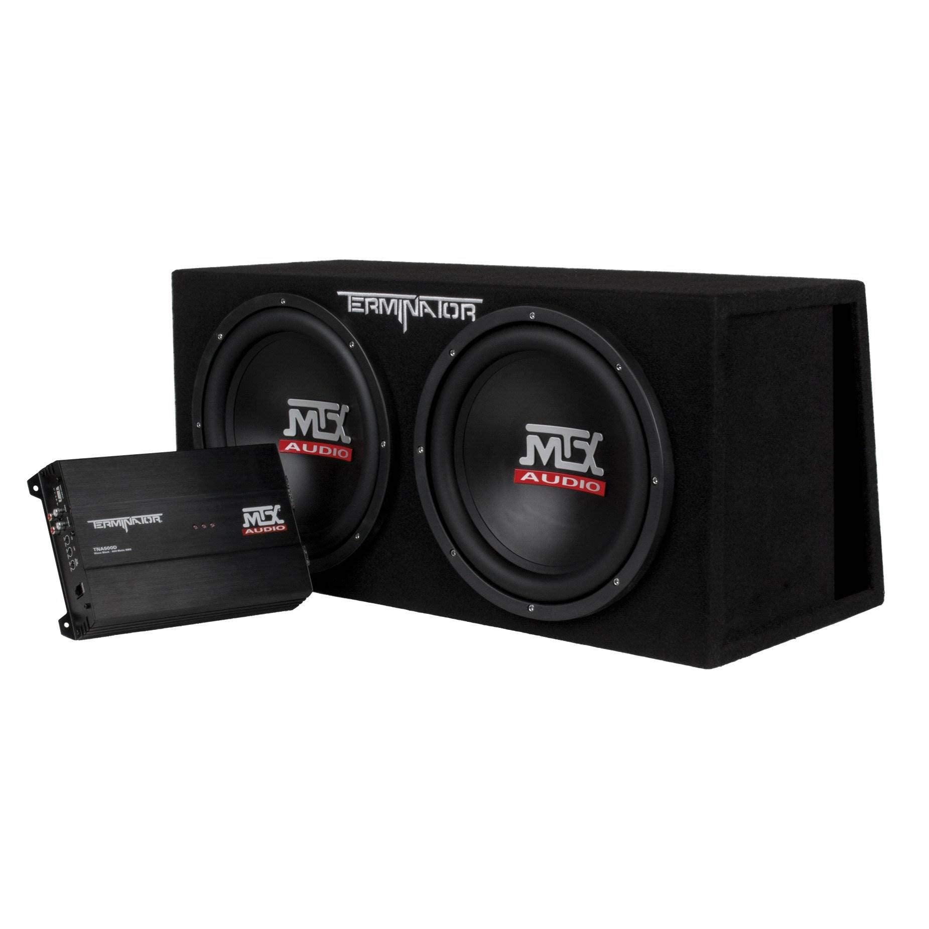 Mtx Tnp212Dv 12 Inch 2000 Watt Dual Loaded Subwoofer Enclosure With Amplifier