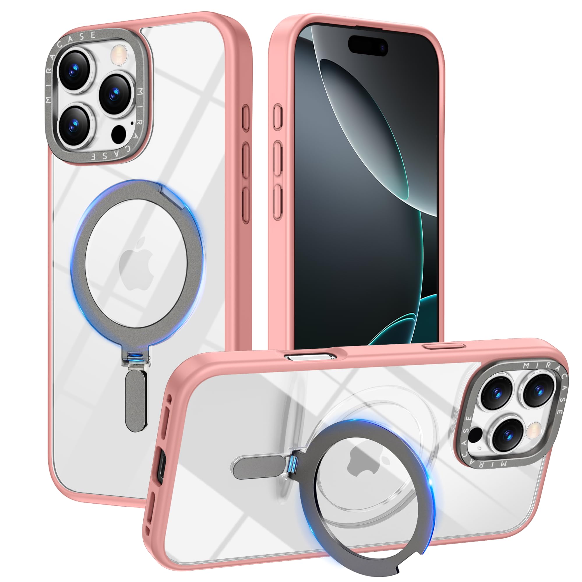 Miracase 2024 Magnetic For Iphone 16 Pro Max Case With Stand 6.9'' [Compatible With Magsafe] Shockproof Phone Case For Iphone 16