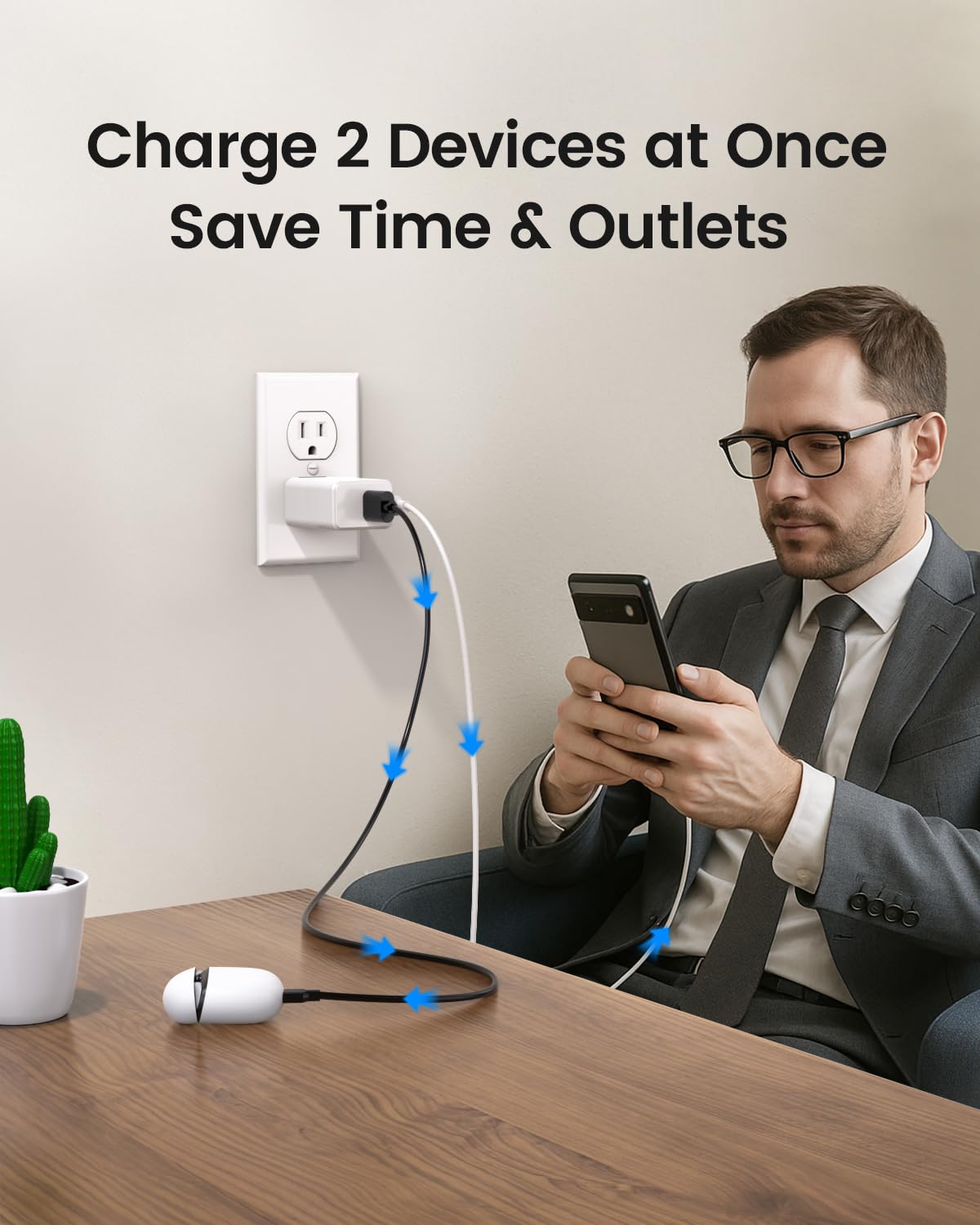 Pd 30W Fast Charging Fit For Google Pixel Charger   (Fit For Pixel 8 8 Pro 8A, Pixel 7 7A 7 Pro, Pixel 6 6A 6 Pro, Pixel Fold, Pixel Tablet 5G Phone Wall Charging And 6Ft Cable Power Cord Adapter)