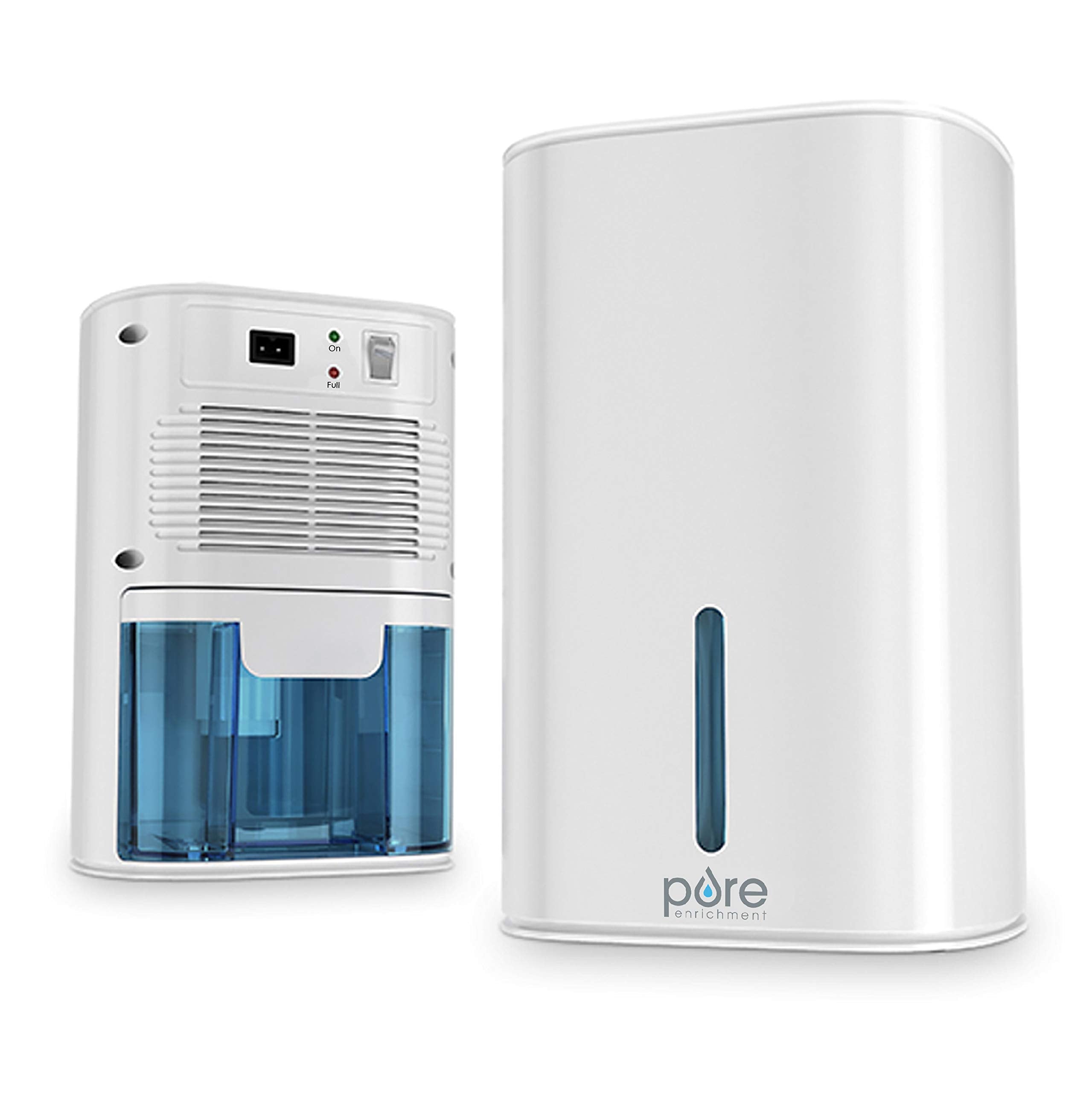 Pure Enrichment Puredry Mini Dehumidifier   27Oz Compact Water Tank Eliminates 300Ml/Day Of Excess Moisture From Closets, Bathro