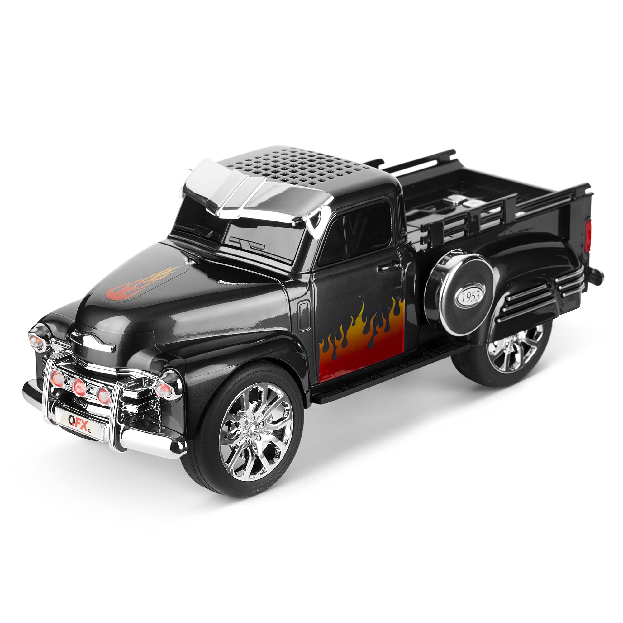 Qfx Bt 1953Blk Bt 1953 Retro Truck Bluetooth Speaker (Black)