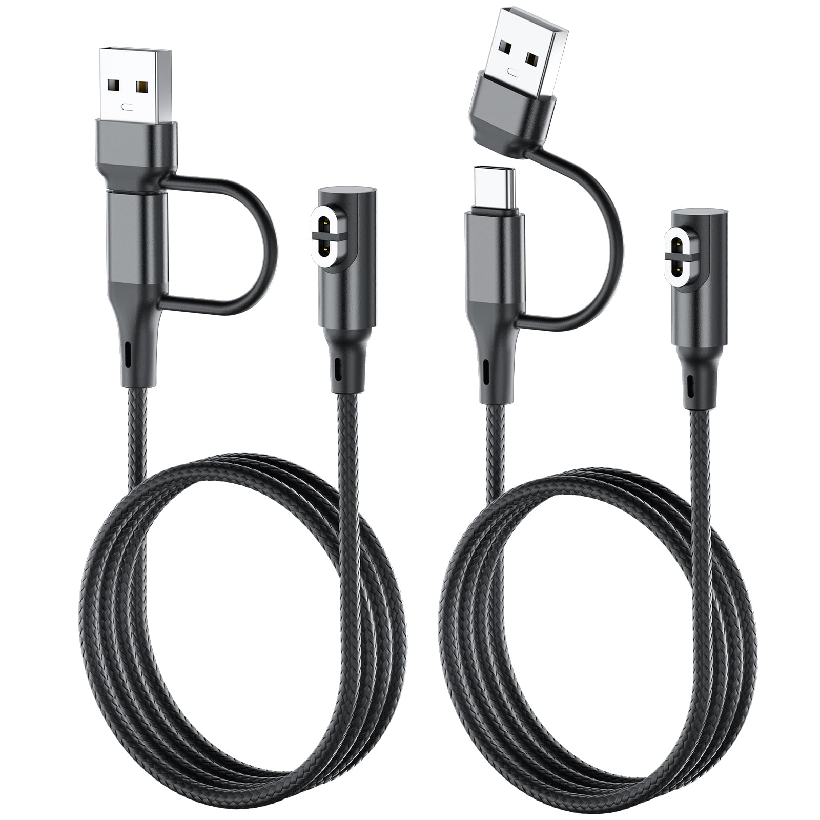 Guugei Charging Cable For Shokz [2Pcs 3Ft] 2 In 1 Aftershokz Charger Cable,Compatible For Aeropex As800 /Openrun/Pro/Mini/Openco