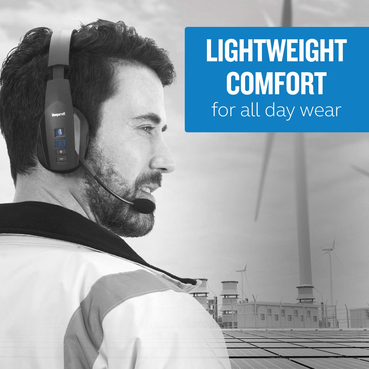 Blueparrott B450 Xt Noise Cancelling Bluetooth Headset � Industry Leading Sound With Long Wireless Range, Extreme Comfort And Up To 24 Hours Of Talk Time