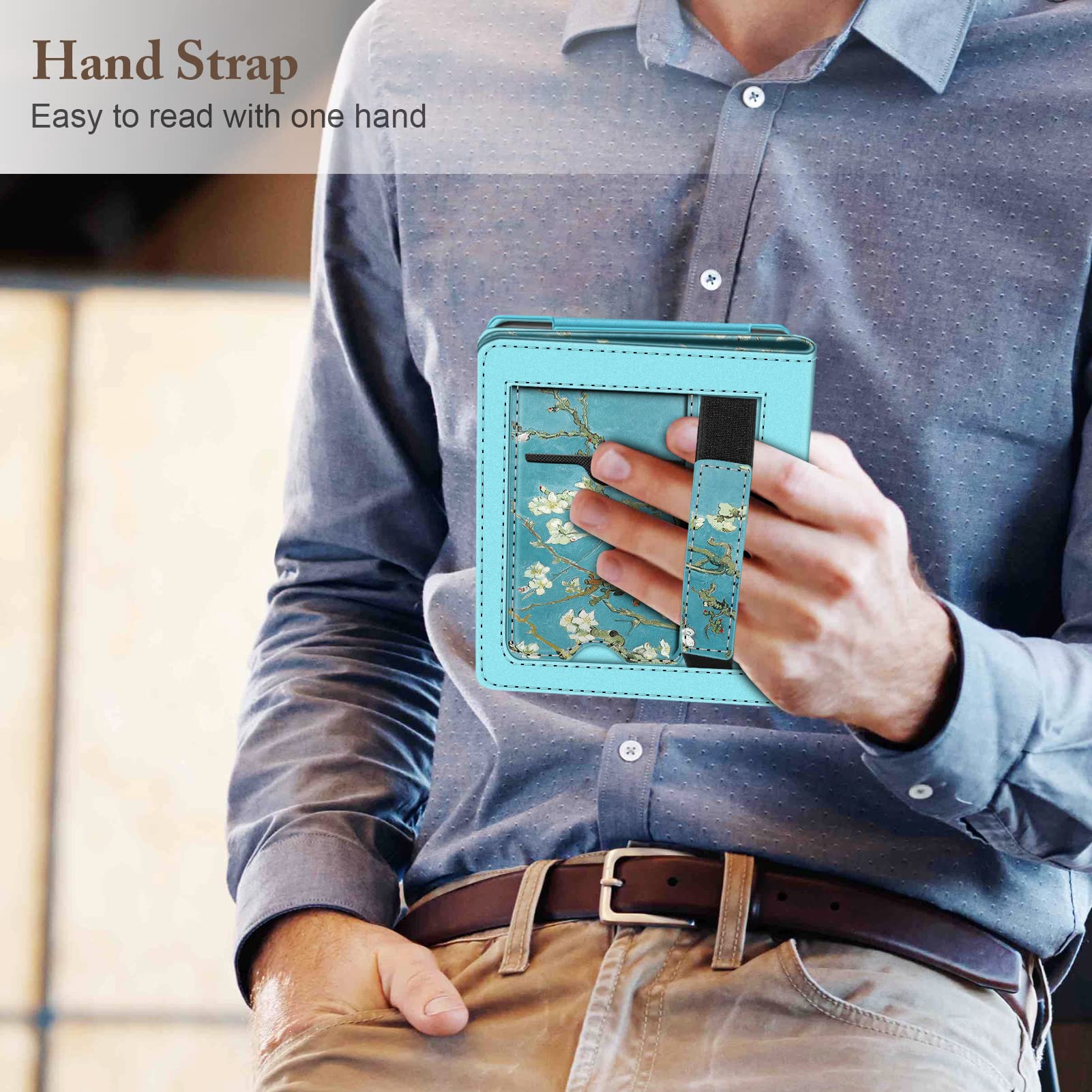 Fintie Stand Case For 6    Kobo Clara Bw (2024) / Kobo Clara Colour (2024) / Kobo Clara 2E (2022) Ereader   Premium Pu Leather P