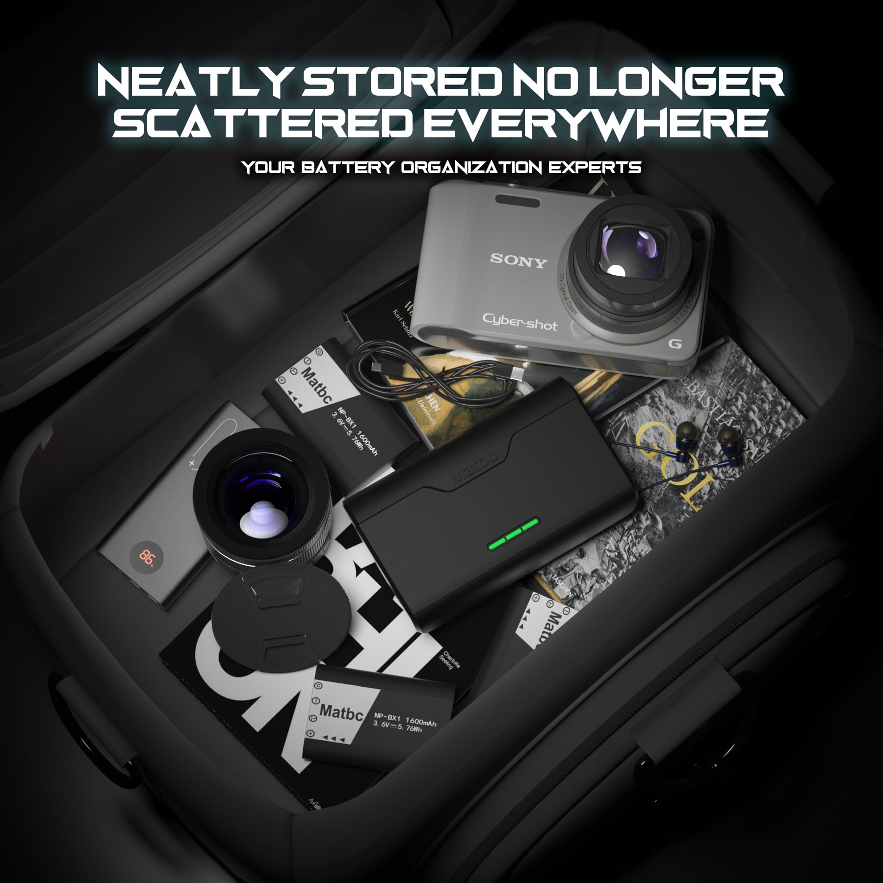 Matbc 1600Mah Replacement For Sony Np Bx1 Battery 2 Pack And 3 Channel Sony Battery Charger Compatible For Sony Np Bx1/M8,Zv 1,