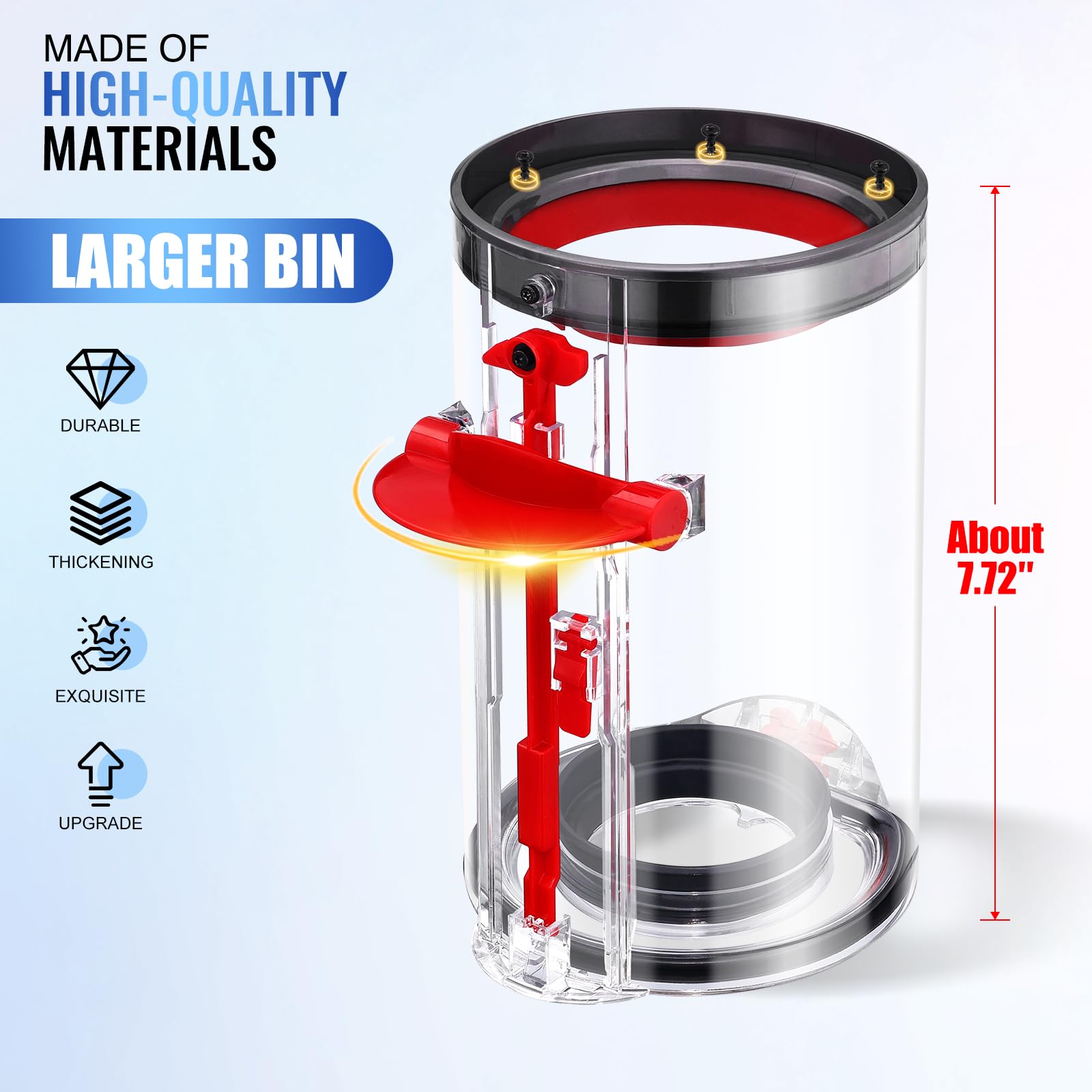 Upgraded Canister Replacement For Dyson V11 V15 Sv14 Sv15 Sv22 Vacuum Cleaner Dust Bin, For Bin Part No. 970050 01 And Part No.