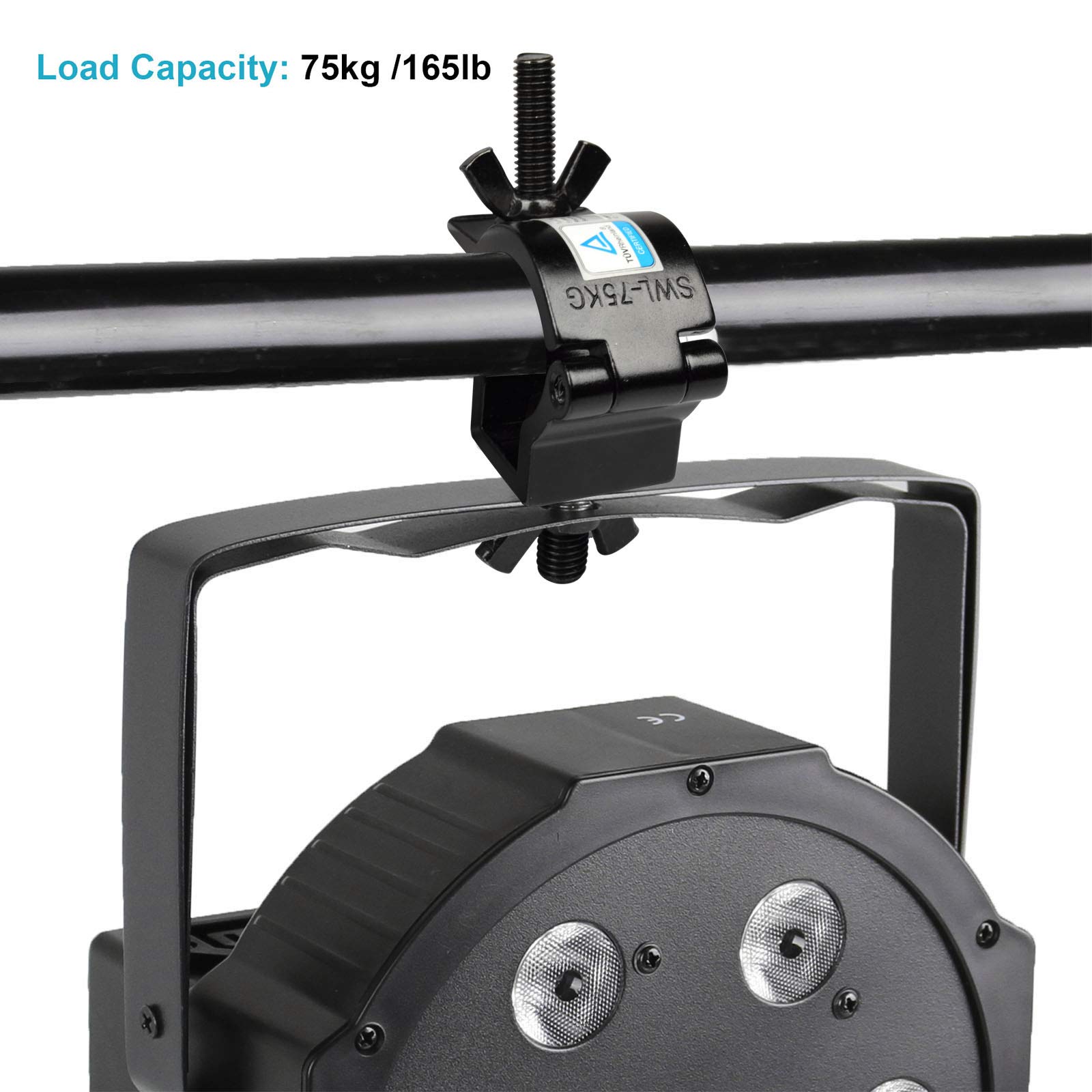 10 Pack Stage Lighting Clamp 1.26 1.38 Inch Lighting Mount Fits 32 35Mm Od Pipe Duty 165Lb Hook Clamp