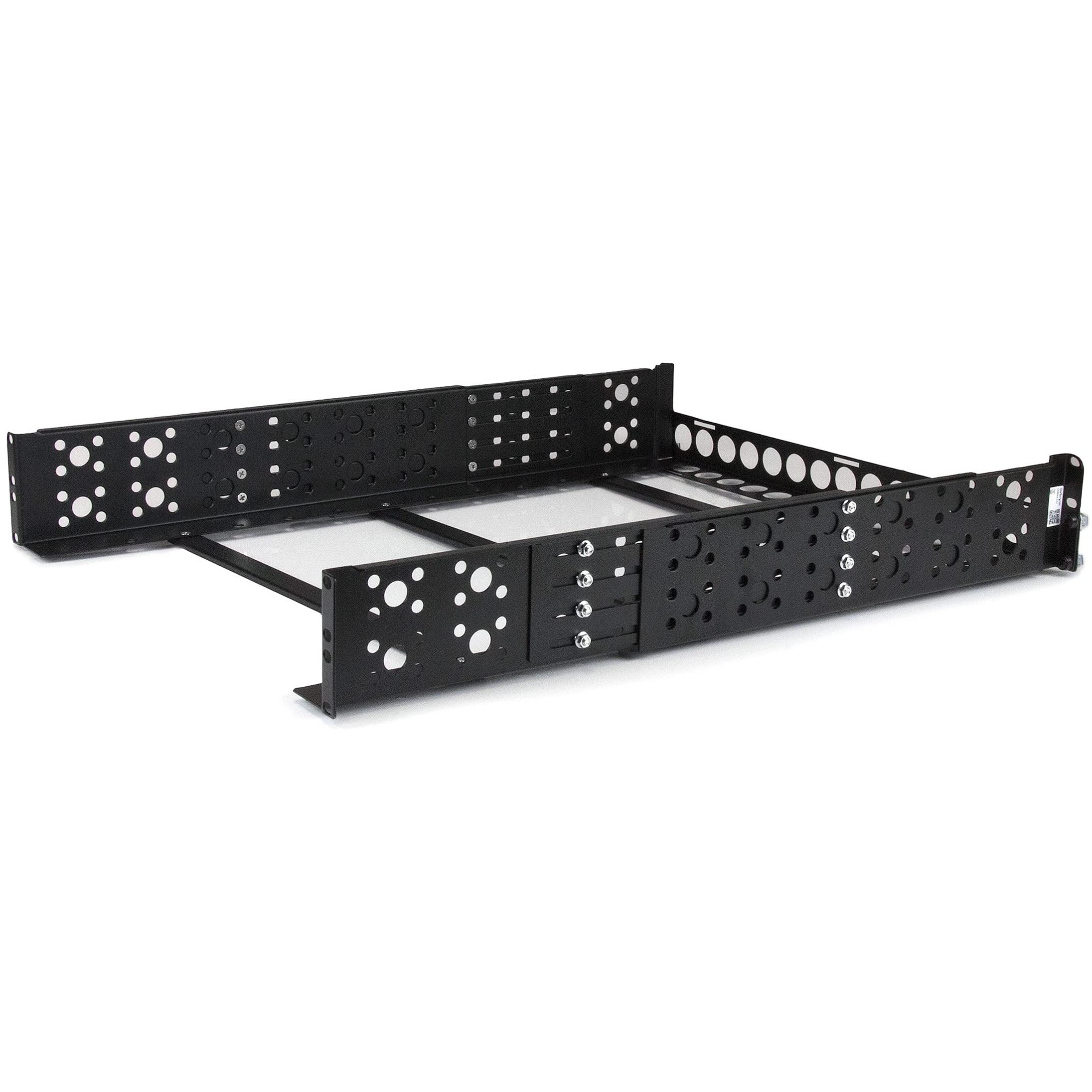 Startech.Com 2U Universal Rack Mount Rails   For 19In Server Rack Enclosure Or Cabinet   Adjustable A/V Rack Rails (Unirails2U)
