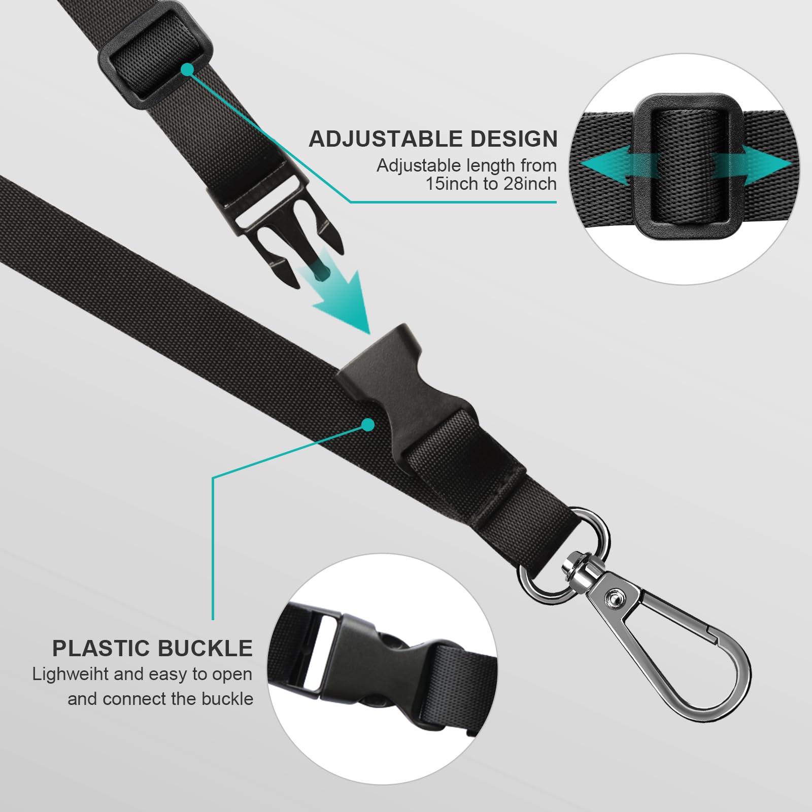 Rocontrip Phone Lanyard Universal Crossbody Cell Phone Strap Multifuctional Nylon Patch Adjustable Neck Strap For Women Men Trav