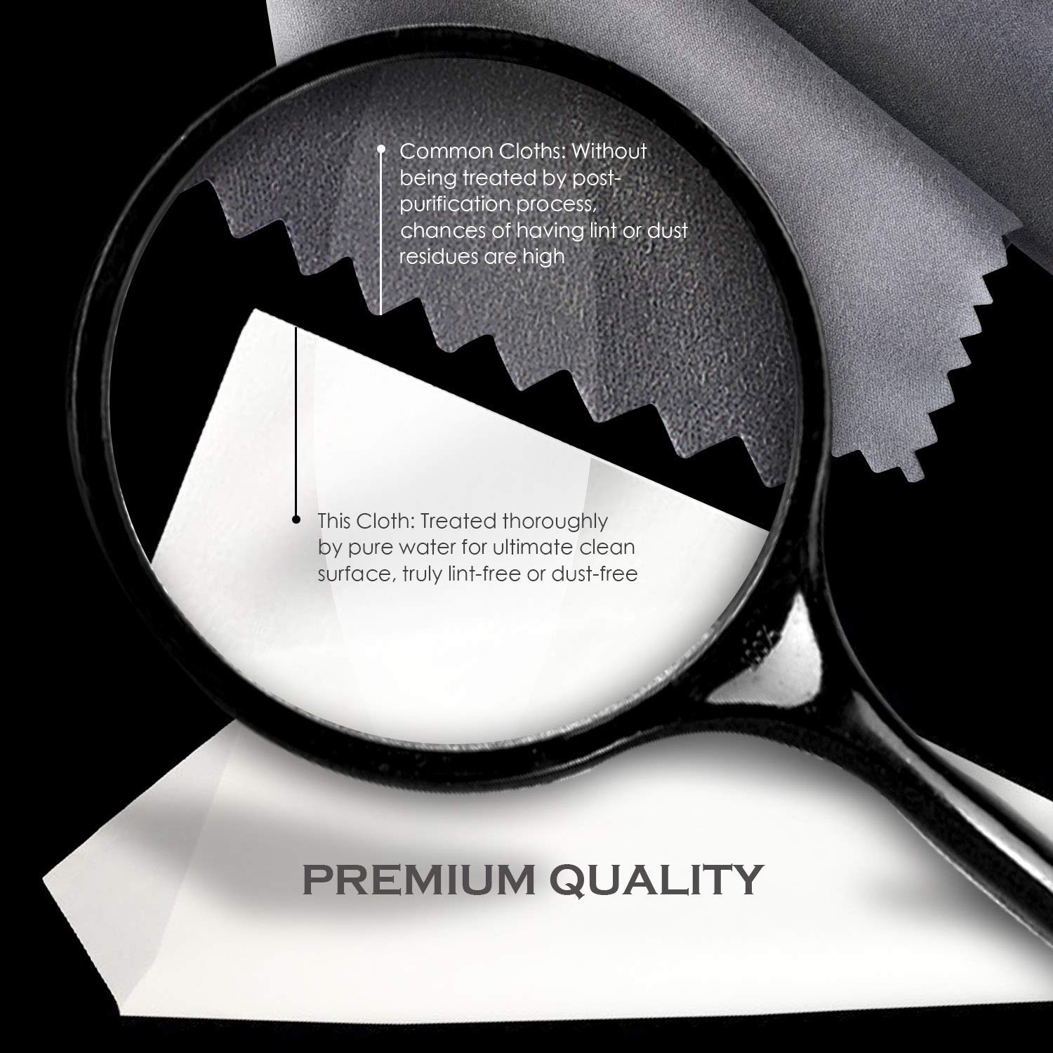 Aawipes Eyeglasses Cleaning Cloths Microfiber Lens Cleaning Cloths For Eyeglasses Optical Grade Lens, Wide Angle Lens, Telephoto Lens,Camera Lens, Microlens, Magnifier,Slr Camera Lens (6'X7', 30 Pack)