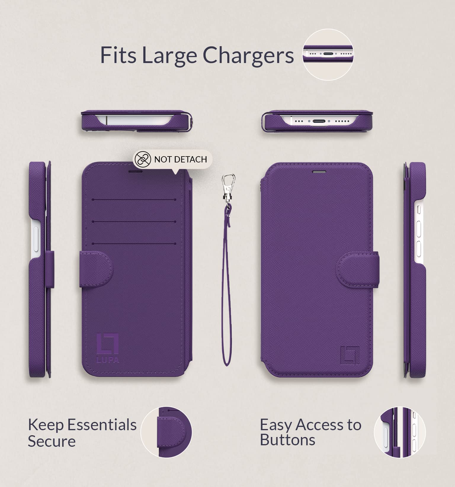 Iphone 15 Wallet Case For Women And Men, Case With Card Holder [Slim & Protective] For Apple 15 (6.1   ), Vegan Leather I Phone