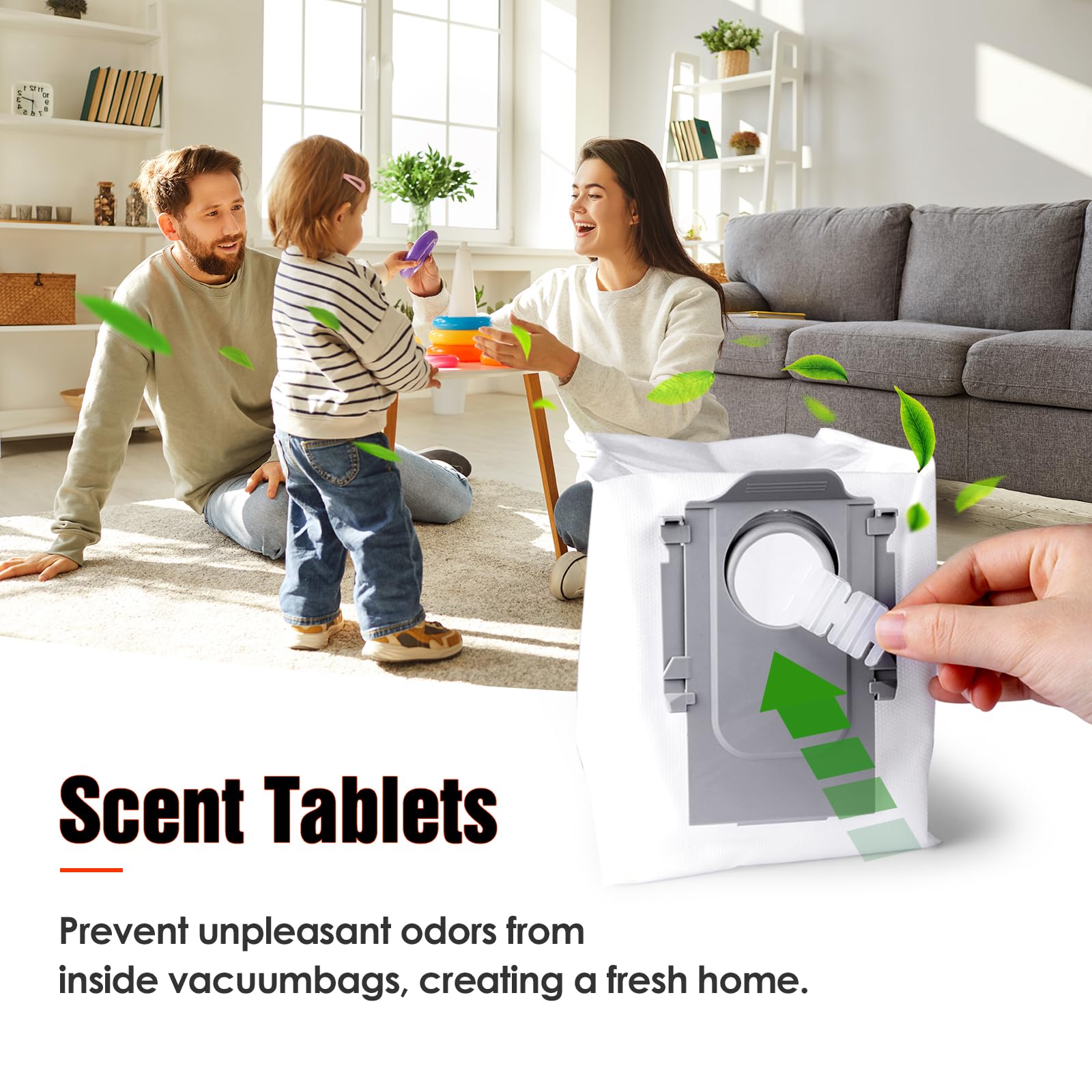 33 Pcs S8 Maxv Ultra Accessories Kit For Roborock S8 Max/Maxv Ultra Robot Vacuum,6 Scent Tablets,1 Cleaning Brush,1 Set Main Bru