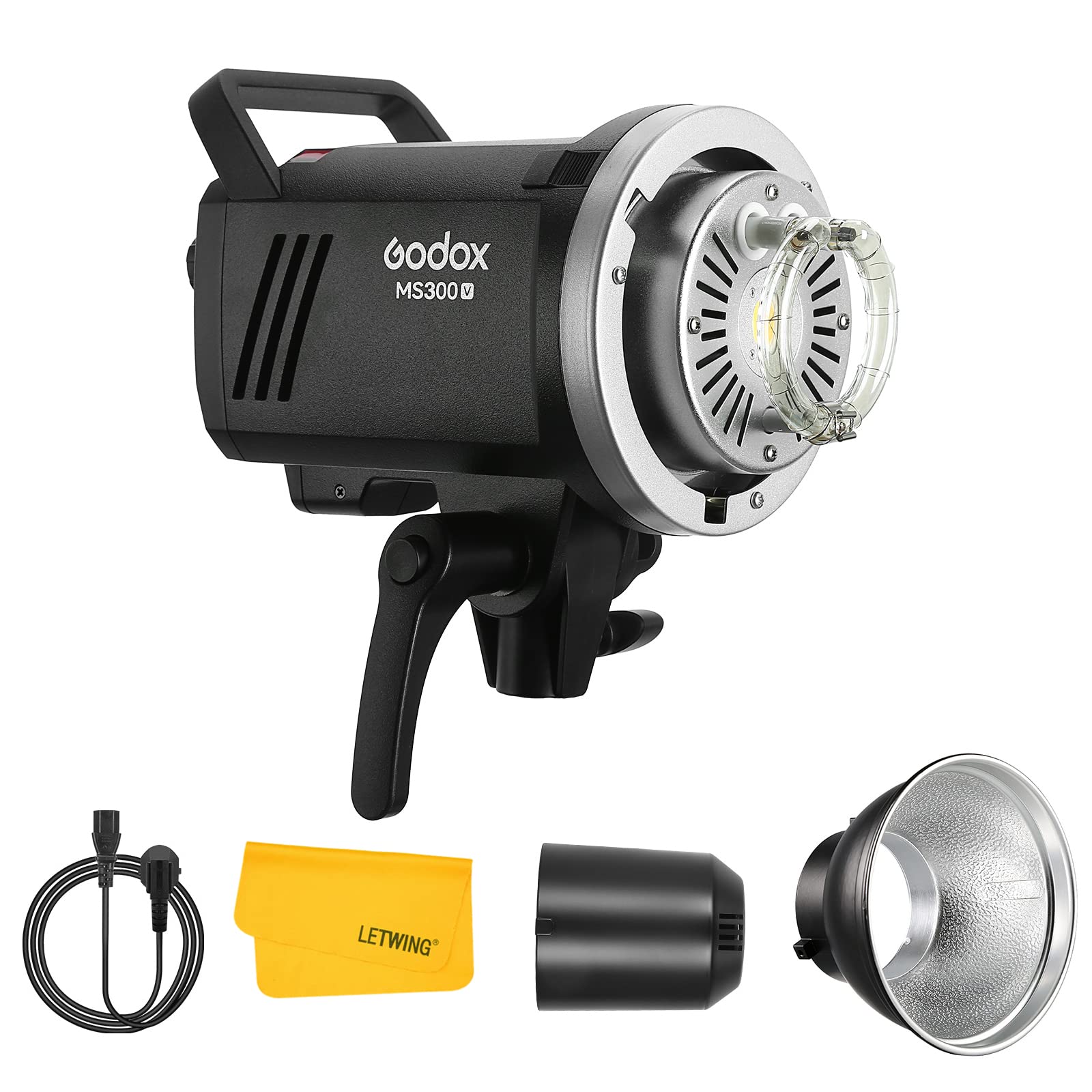Godox Ms300V Ms300 V Compact Studio Strobe Flash Light, Portable Photography Flash 300W 110V, 2.4G X System, 10W Led Modeling La