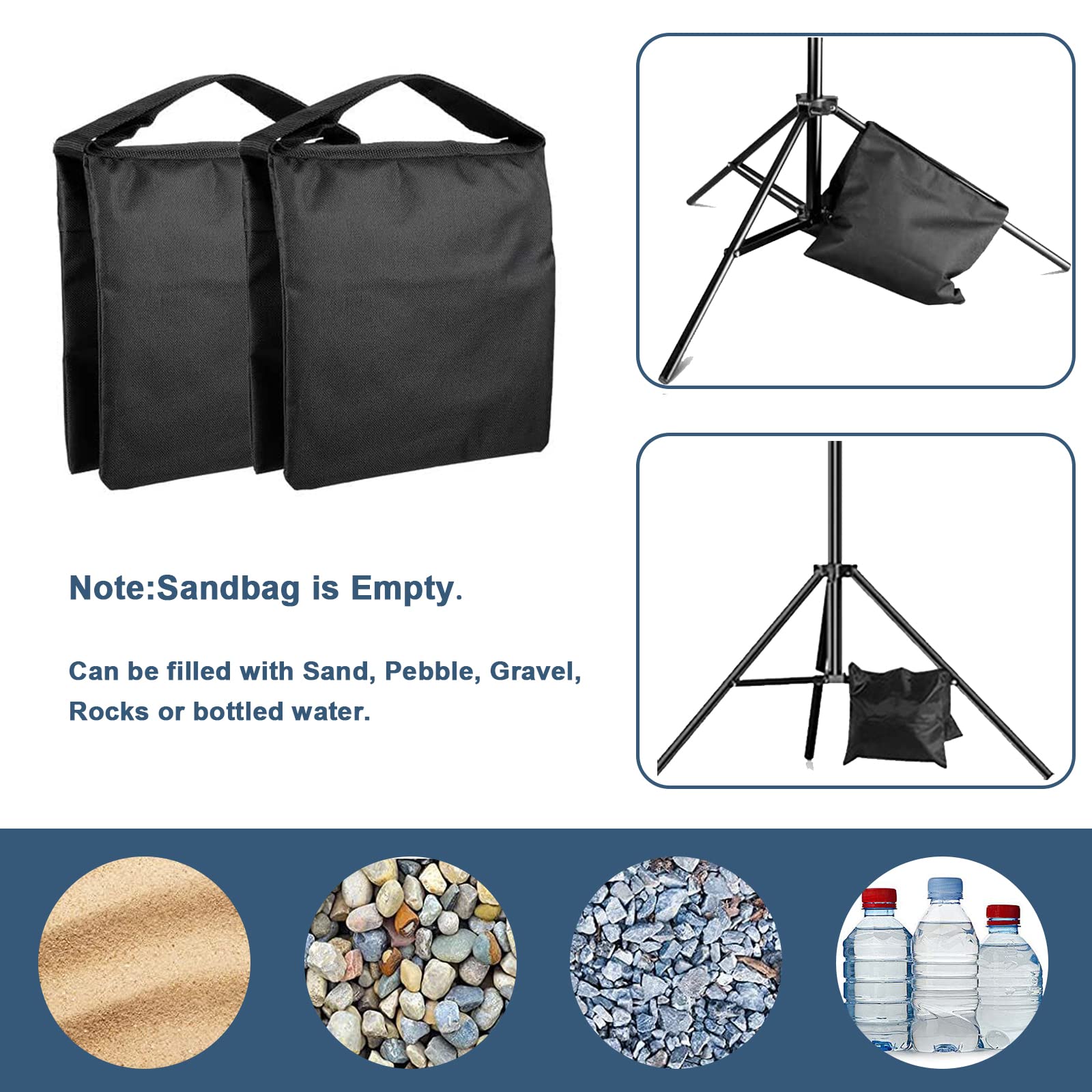 Lcuirc Photo Backdrop Stand, 6.5X10Ft Background Stand Kit With 4 Crossbars, 4 Spring Clamps, 4 Backdrop Clips, 2 Sandbags, And