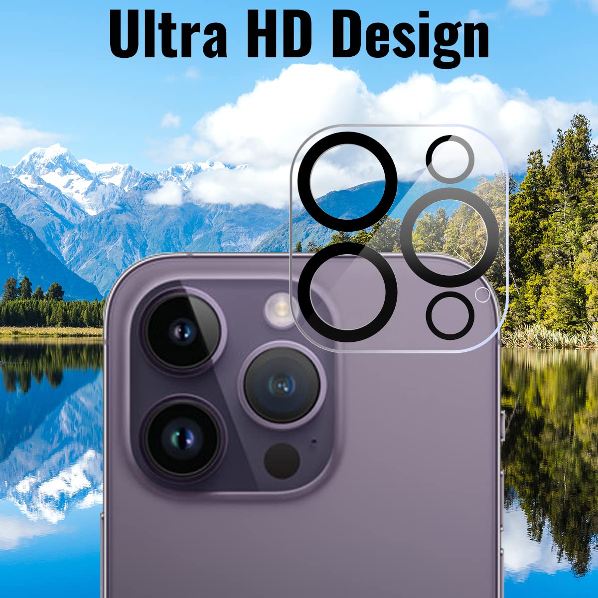 Neepart [3+3 Pack] Screen Protector For Iphone 14 Pro Max 3 Pack Privacy Screen Protector + 3 Pack Camera Lens Protector; Sensor