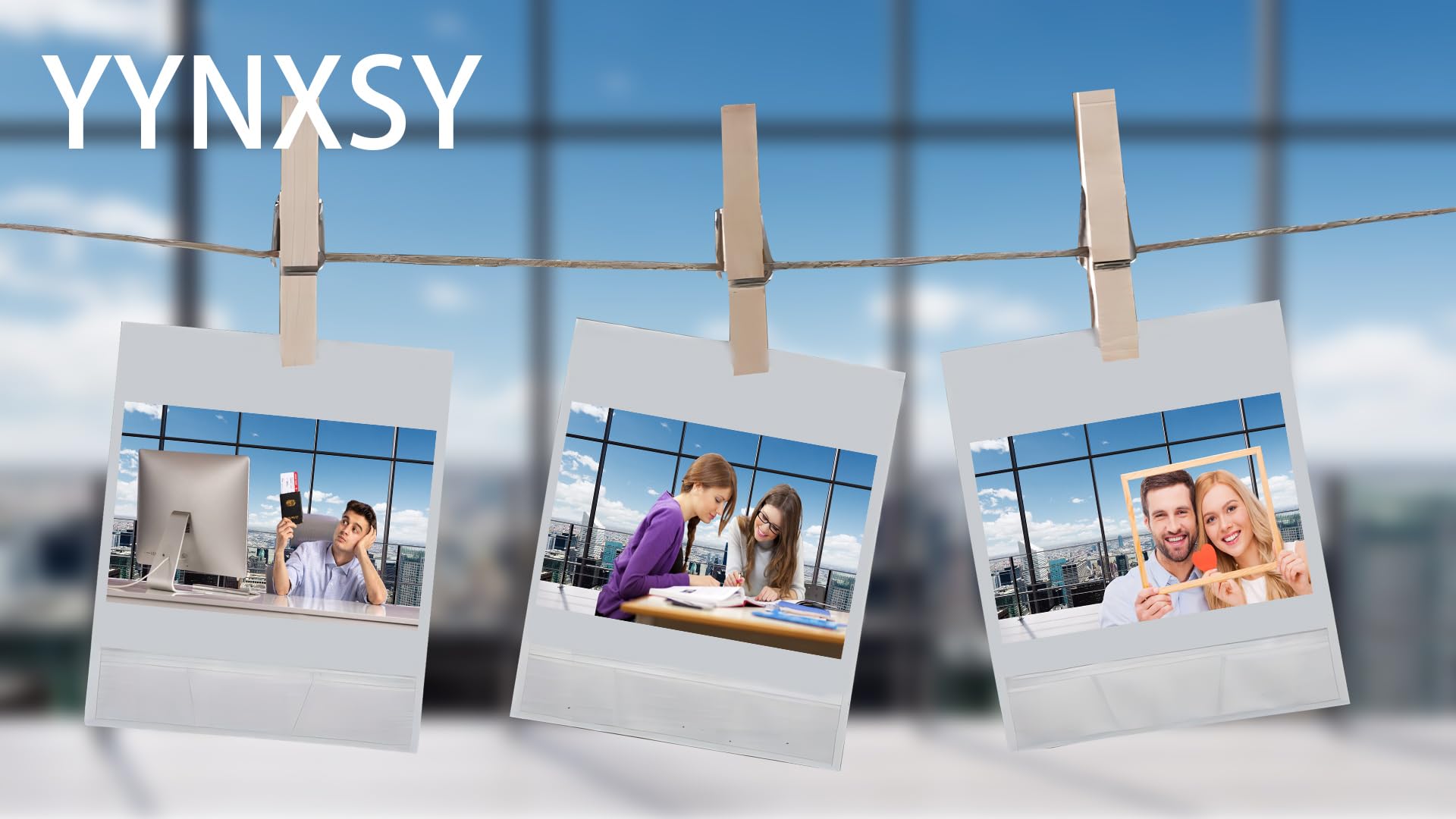 Yynxsy 7X5Ft Office Backdrop For Video Conference Backdrop With Window Background Screen For Video Conferencingchildren Taking P