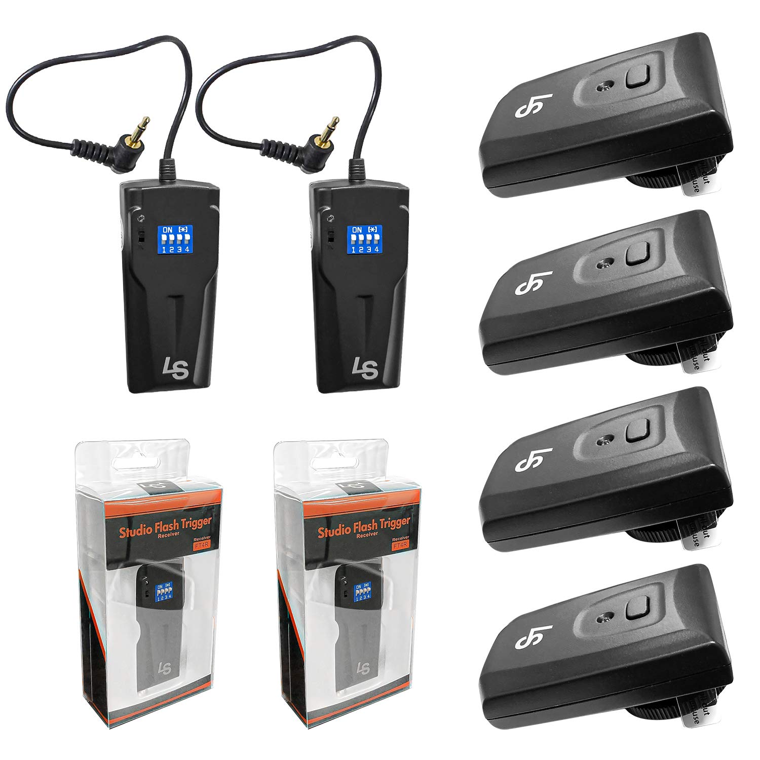 Limostudio [4 Pack] Photo Studio Lights 16 Channel Wireless Flash Lights Lights Trigger Receiver Transmitter Set For Canon Nikon