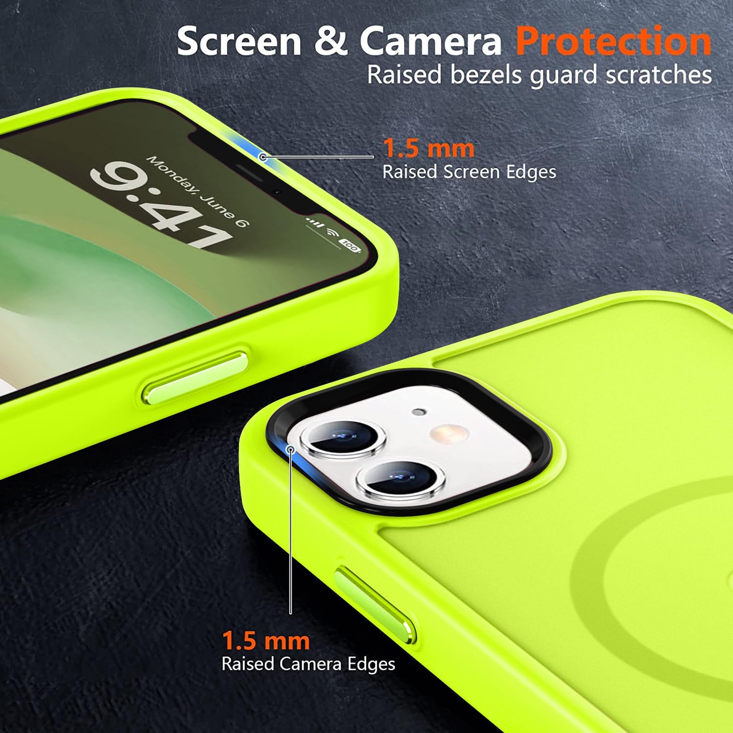 Mocca Strong Magnetic For Iphone 12 Case/Iphone 12 Pro Case,[Compatible With Magsafe][Mil Grade Drop Protection]Slim Shockproof