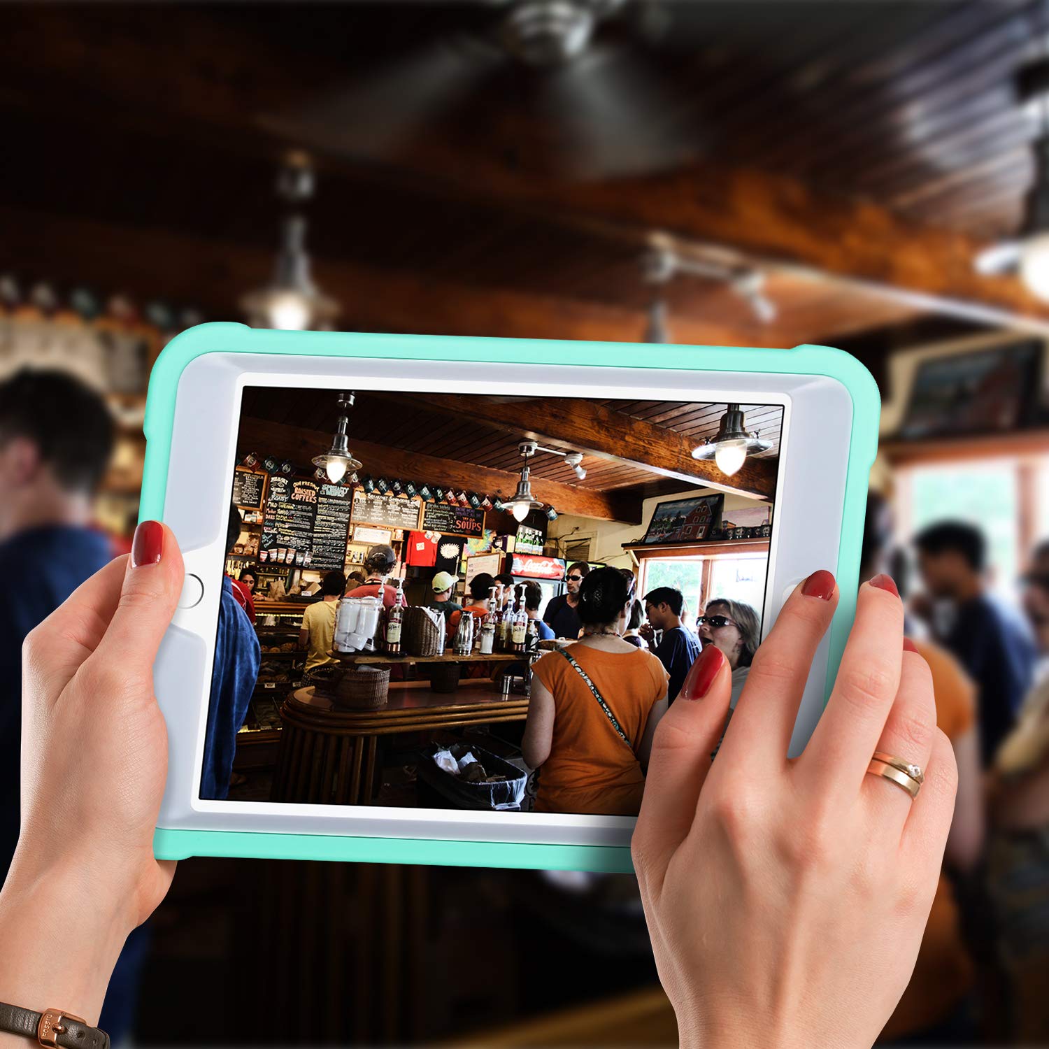 Ulak Case For Ipad Mini 1 2 3, Three Layer Heavy Duty Shockproof Protective Case With Kickstand For Ipad Mini 2 Case 1St 2Nd 3Rd