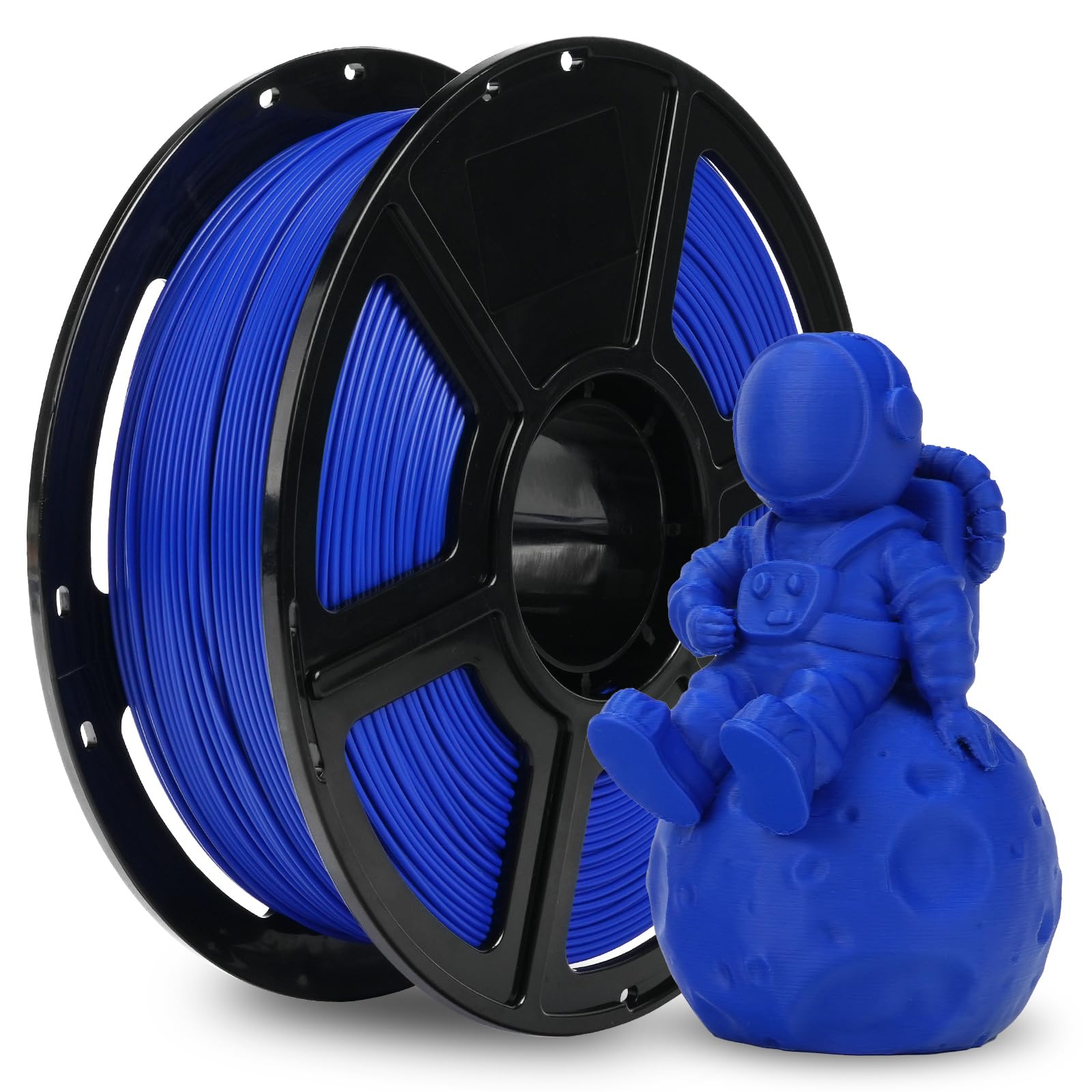 FLASHFORGE PLA Filament 1.75mm +/- 0.02mm, Matte Blue 3D Printer Filament 1kg (2.2lbs) Spool, Excellent Printing Performance, Ea