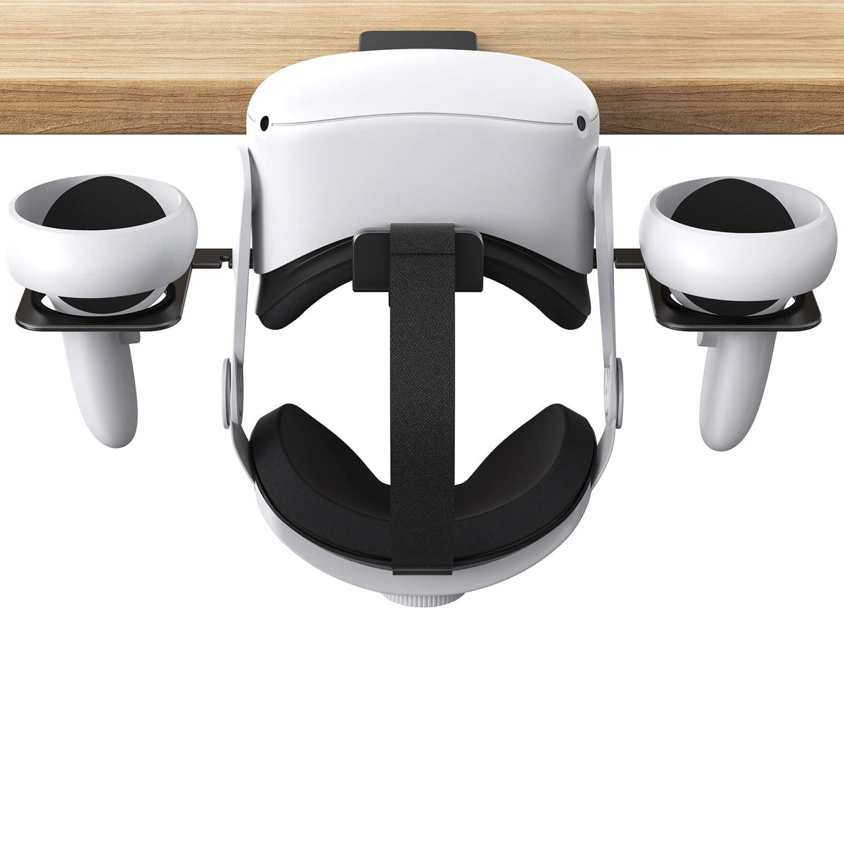Itwano Stainless Vr Stand For Quest 2 And Quest 3, Desk Mount Vr Holder And Headset Stand Compatible With Quest Pro 2 Rift S