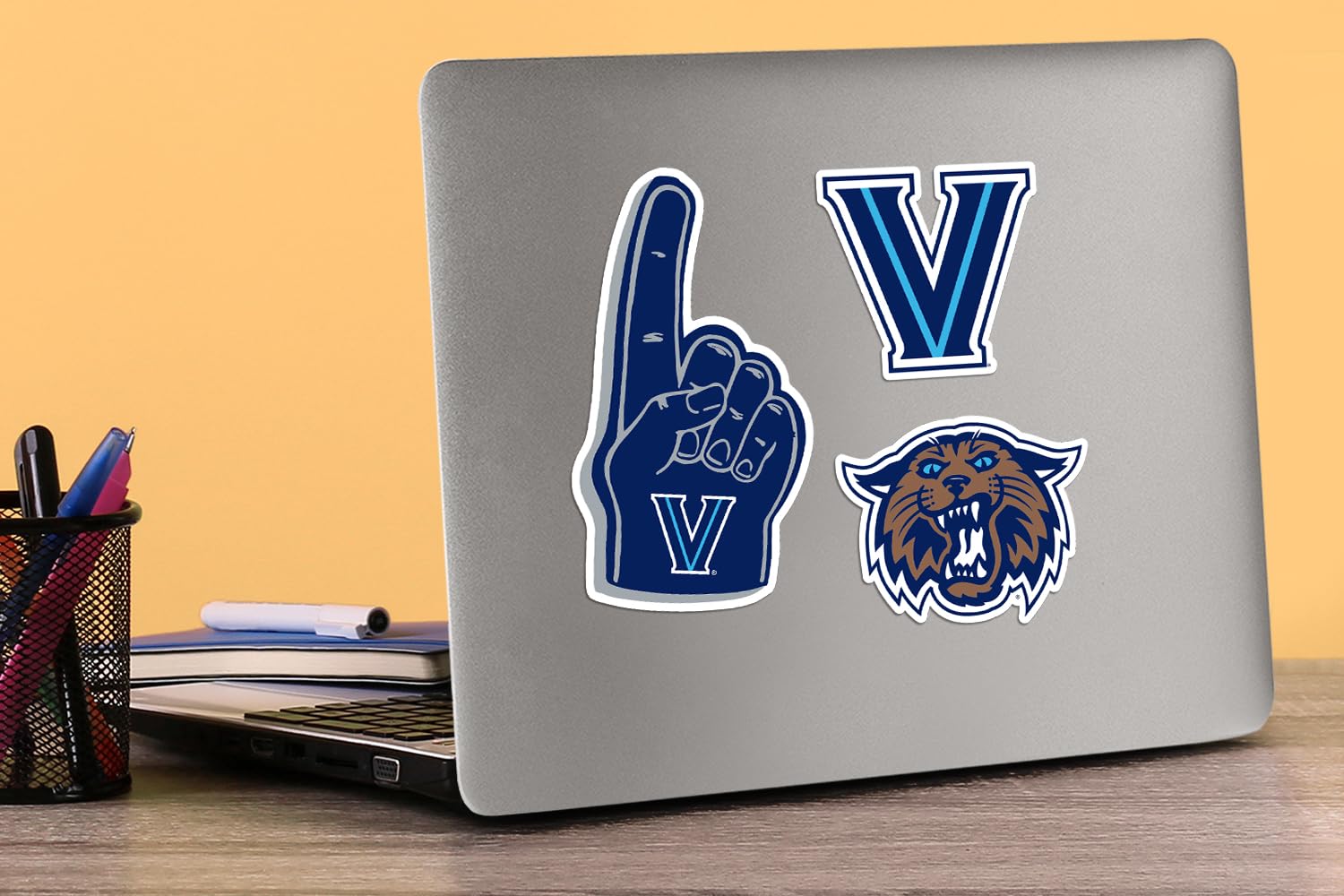 Villanova University 8Ct Vinyl Large Deluxe Stickers Variety Pack   Laptop, Water Bottle, Scrapbooking, Tablet, Skateboard, Indo