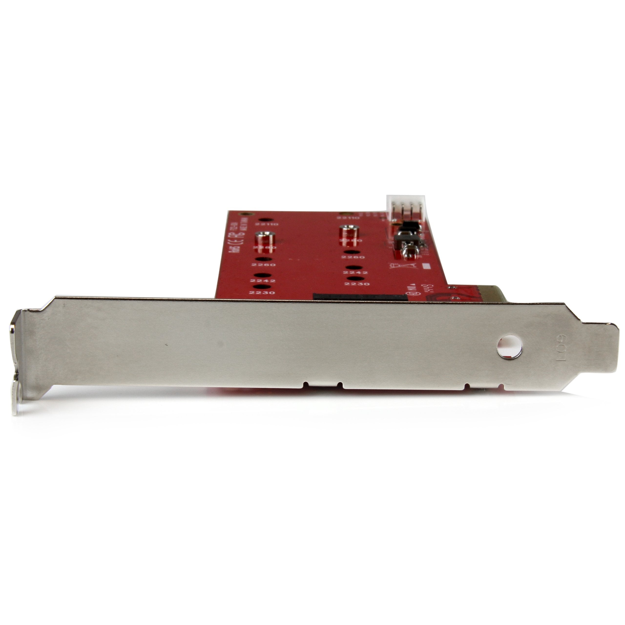 Startech.Com 2X M.2 Sata Ssd Controller Card   Pcie   Pci Express M.2 Sata Iii Controller   Ngff Card Adapter (Pex2M2), Red