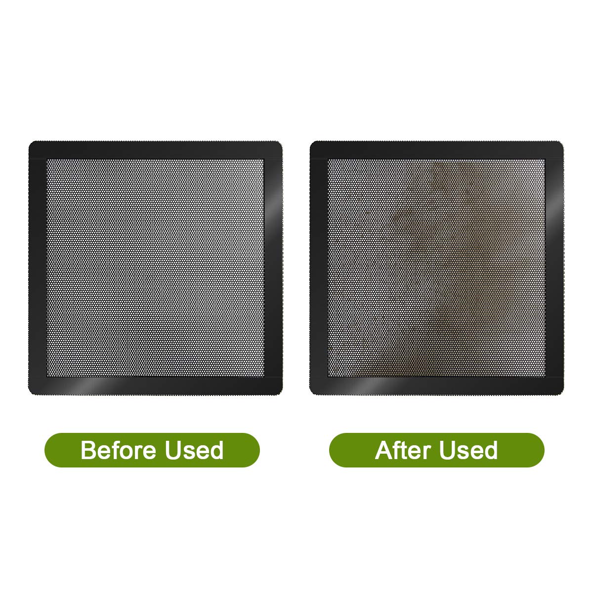 120Mm 140Mm Pc Fan Dust Filter Magnetic Frame Computer Fan Grills Black Dust Mesh Pc Cooler Filter Screen Dustproof Case Covers