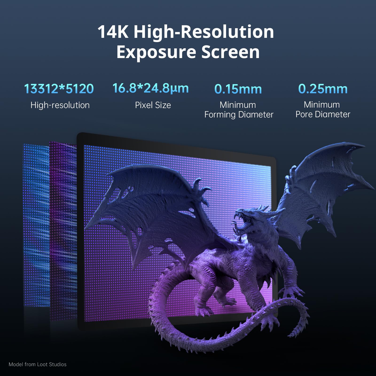 Anycubic Photon Mono M7 Resin 3D Printer, 10.1 Inch 14K Hd Screen With Cob Lighturbo 3.0 System, 150Mm/H Fast Printing, Intellig