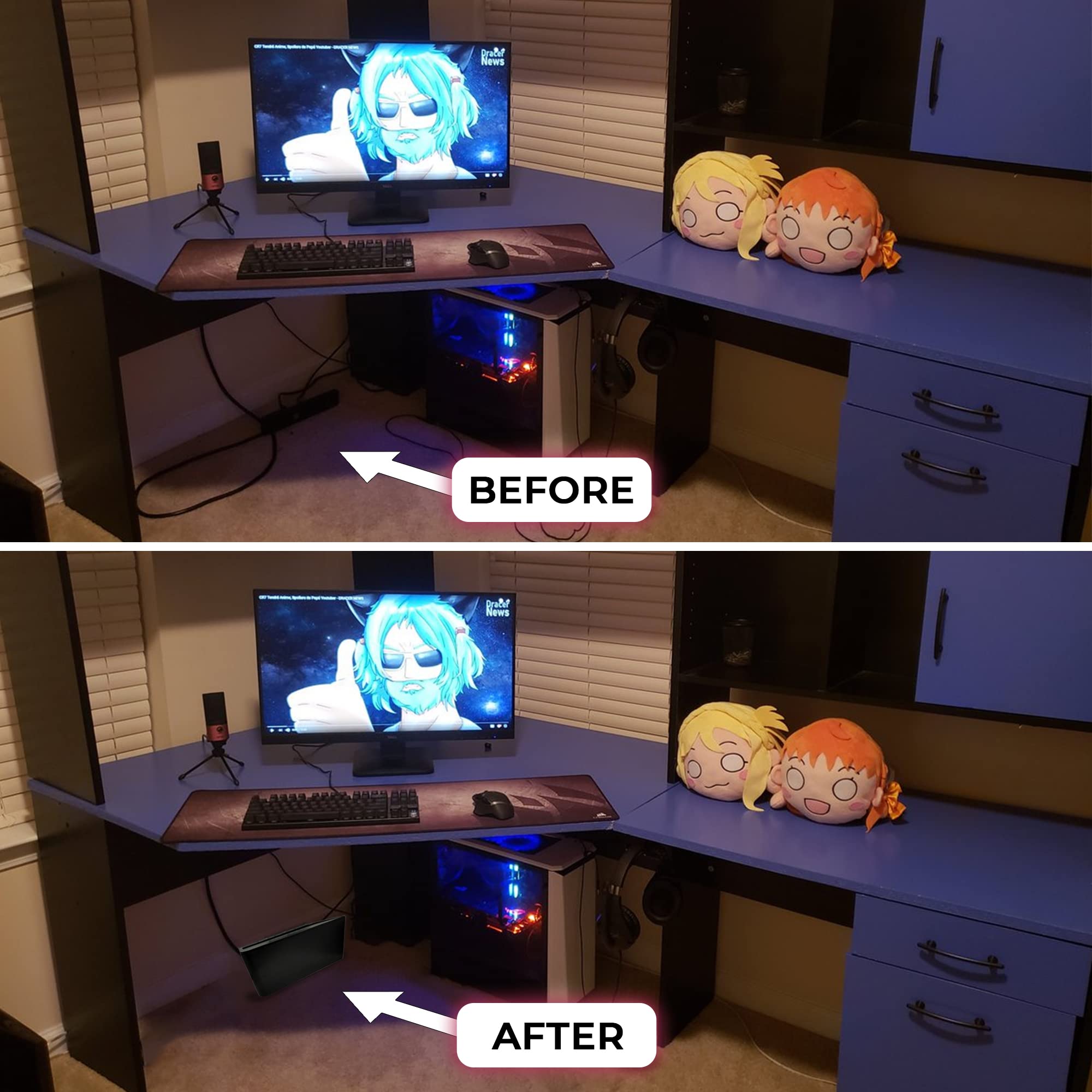 Cable Management Box Cord Organizer   The Cable Storage Box Can Manage Hide Plugs Wires Power Strips Usb Hub Router Tv Computer