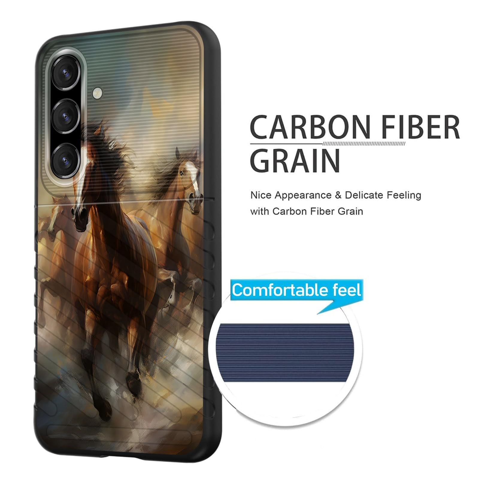 Efgwsder For Galaxy S24 Fe Case,Shock-Absorption Flexible Tpu Rubber Protective Cell Phone Cover For Samsung Galaxy S24 Fe 6.7 I