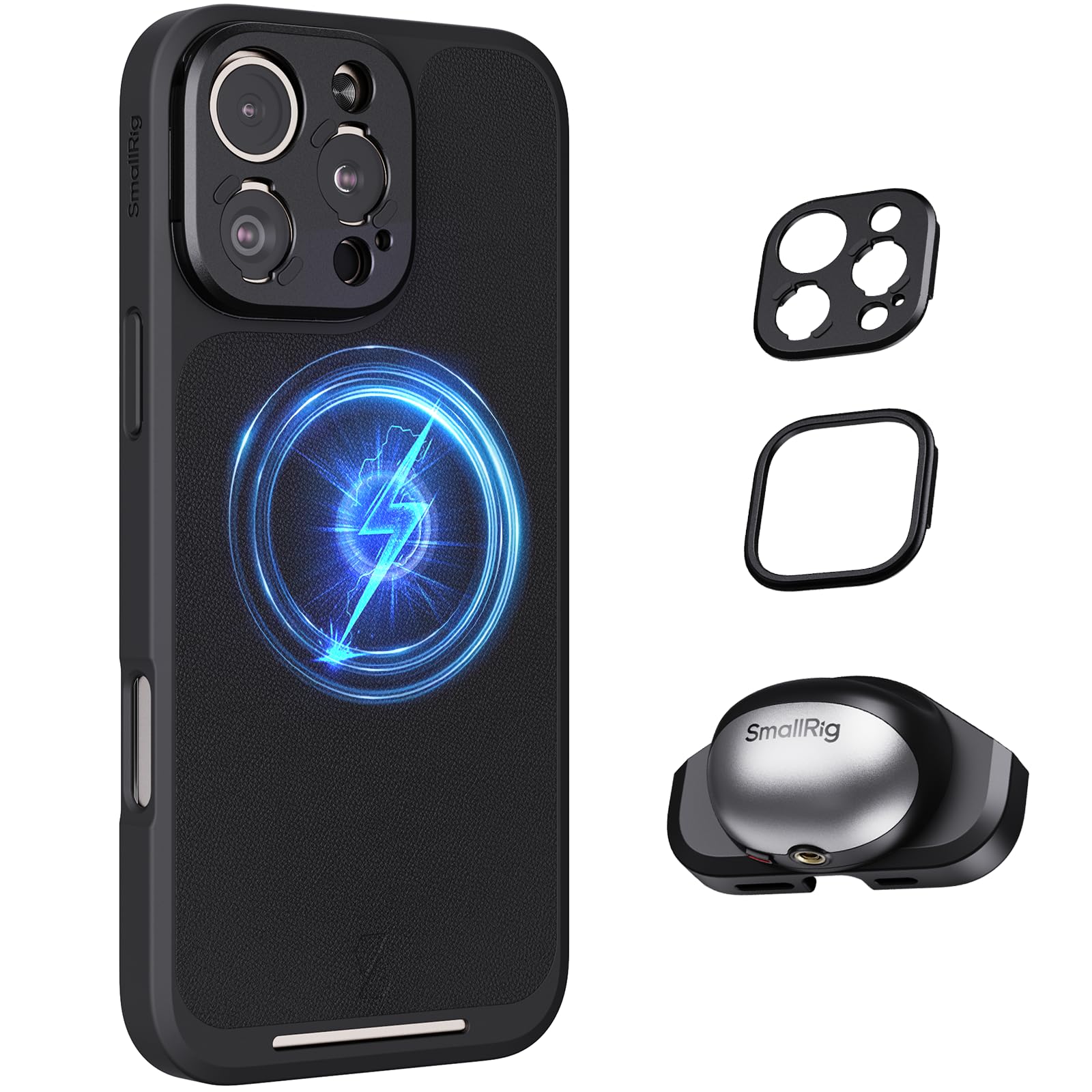 SMALLRIG FilMov Phone Case Kit for iPhone 16 Pro, Lightweight Photography Phone Case with T-Mount Lens Backplate, Support for Ma