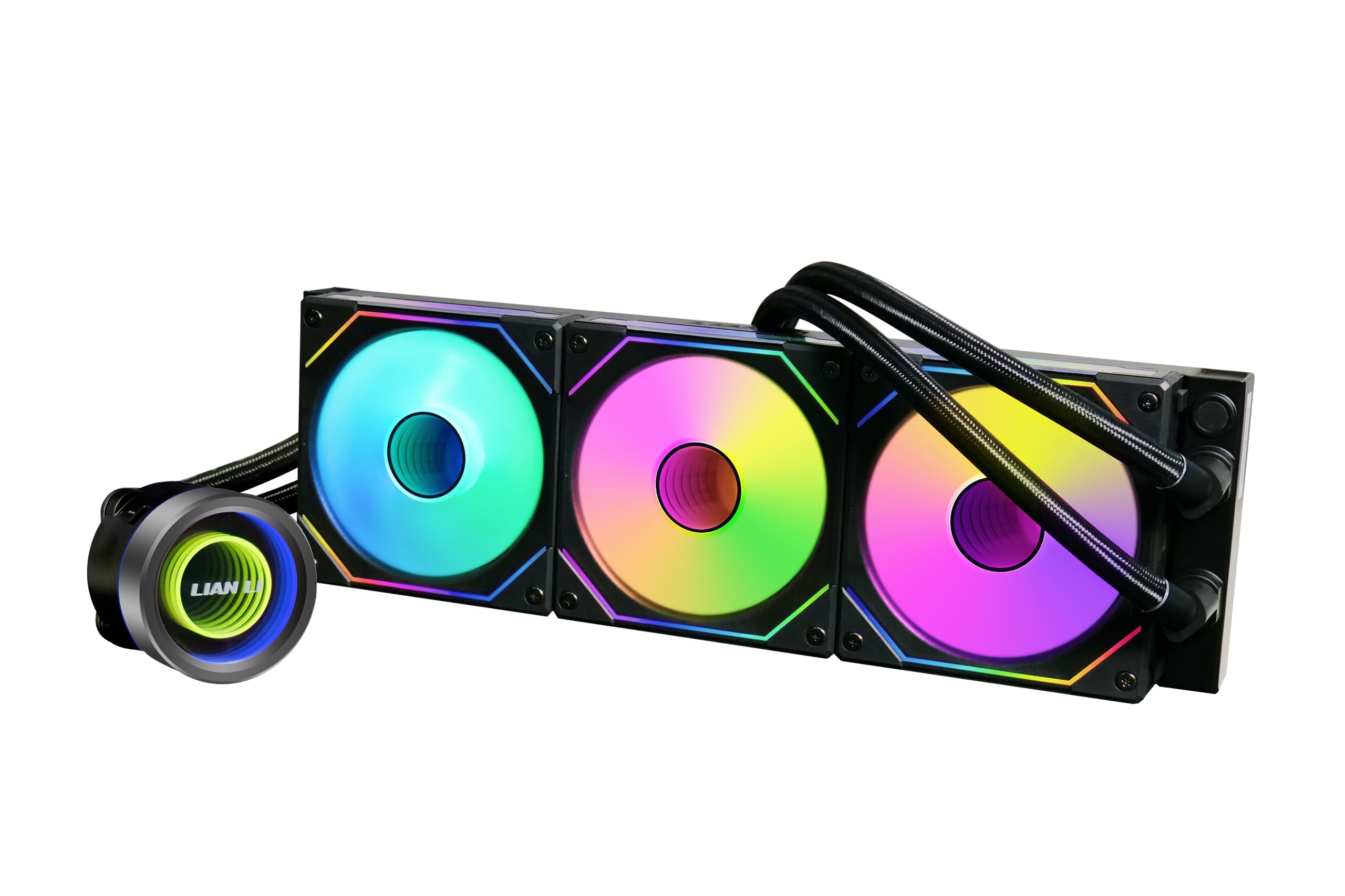 Lian Li Galahad II Trinity 360MM AIO CPU Liquid Cooler PreInstalled ARGB Daisychainable Radiator Fans or UNI Fan SLINF Fans