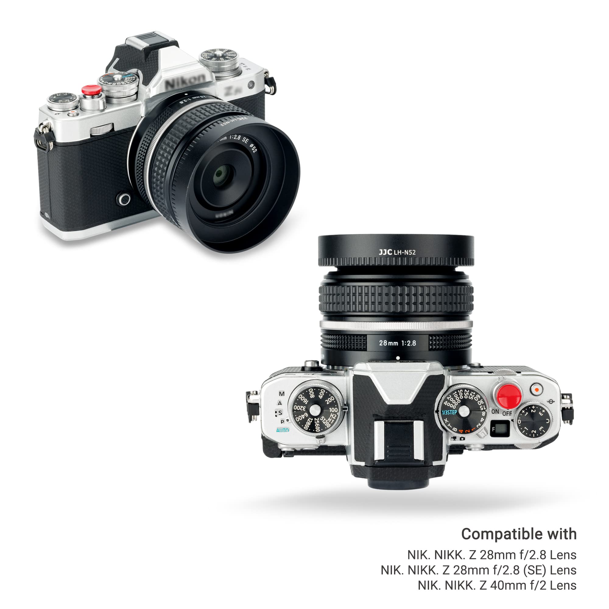 Jjc Metal Screw In Lens Hood Shade For Nikon Nikkor Z 40Mm F/2 Lens And Nikkor Z 28Mm F/2.8 Lens On Nikon Z30 Z50 Z Fc Z6 Z7, Co