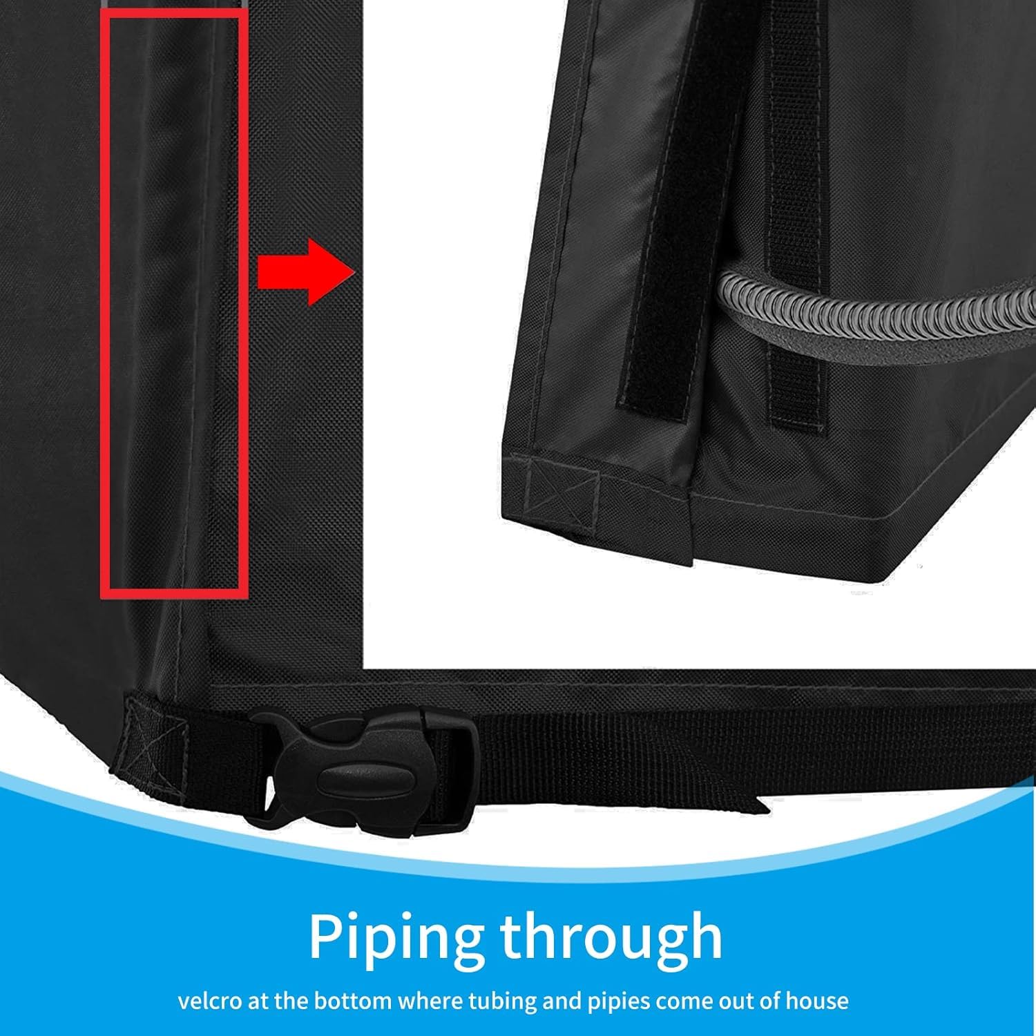 Adamoss Air Conditioner Covers For Outside Units Durable,Ac Covers For Outside 600D Water Resistant Fabric Windproof Design  Squ