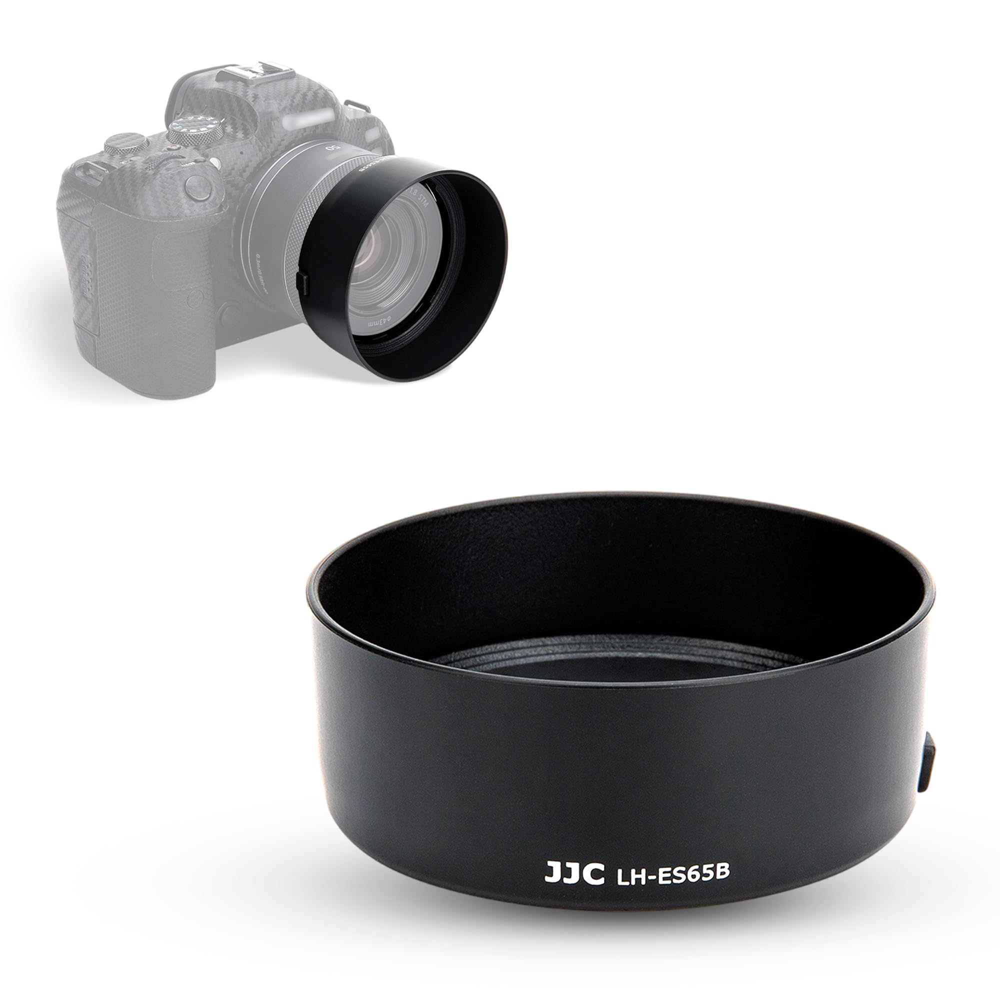 Rf 50Mm Lens Hood Shade For Canon Rf 50Mm F/1.8 Stm Lens Replaces Canon Es 65B Hood With Original Design On Canon Eos R100 R50 R