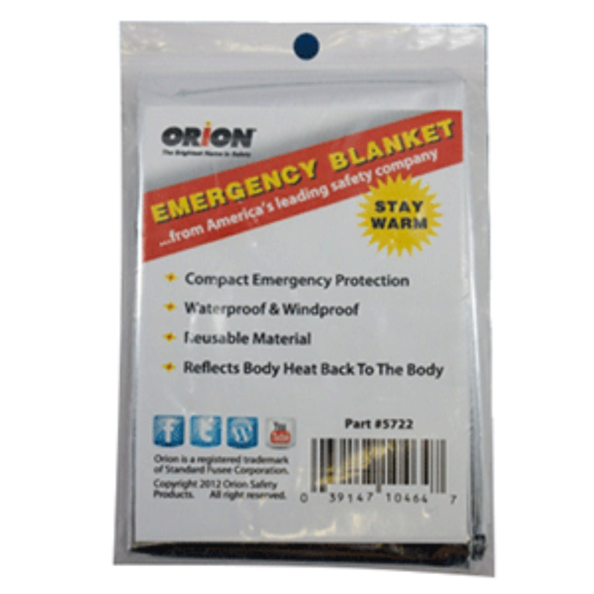 Orion Emergency Blanket,WBIASB07JN7HFB4