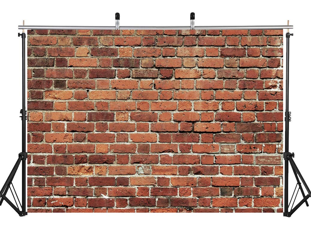 Aiikes 10X8Ft Red Brick Wall Photography Backdrop Thin Vinyl Photo Backdrops Background Baby Birthday Party Wedding Graduation H