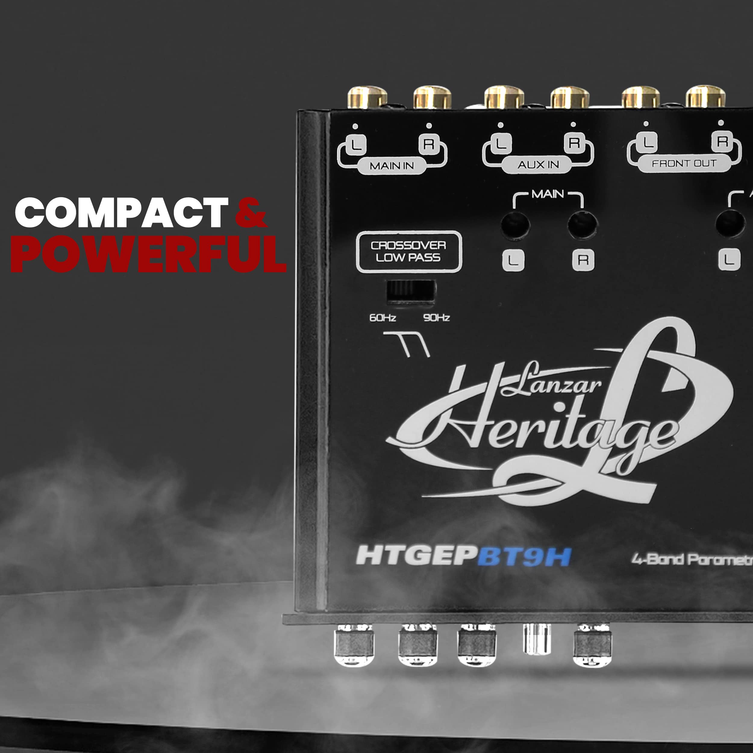 Lanzar 4 Band Parametric Equalizer   Bluetooth Wireless Audio Connectivity, Blue Light Illumination, Works With All Of Todays La