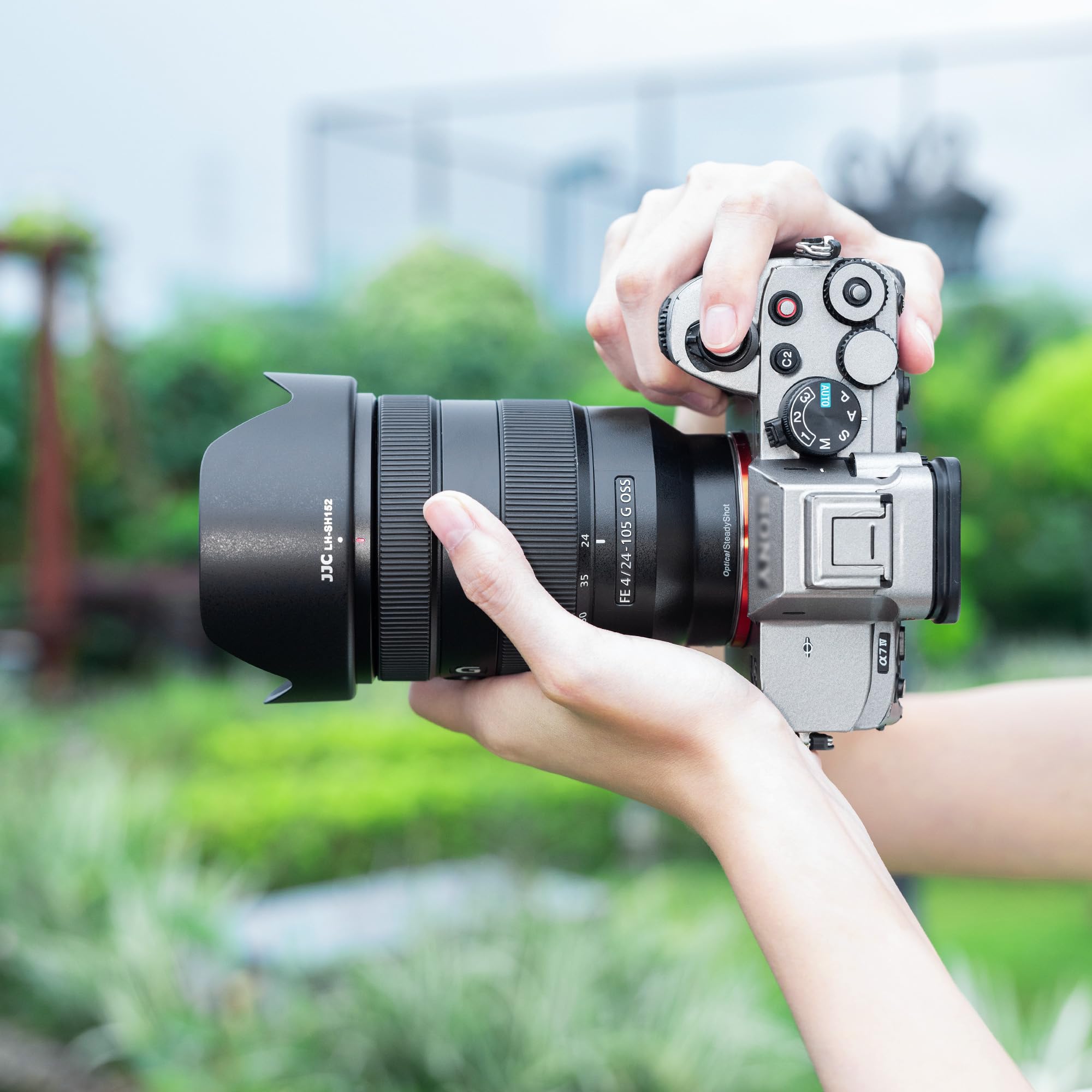 Lens Hood For Sony Fe 24 105Mm F4 G Oss Lens (Sel24105G/2), Reversible Lens Shade Protector Replaces Sony Alc Sh152 Hood, Compat