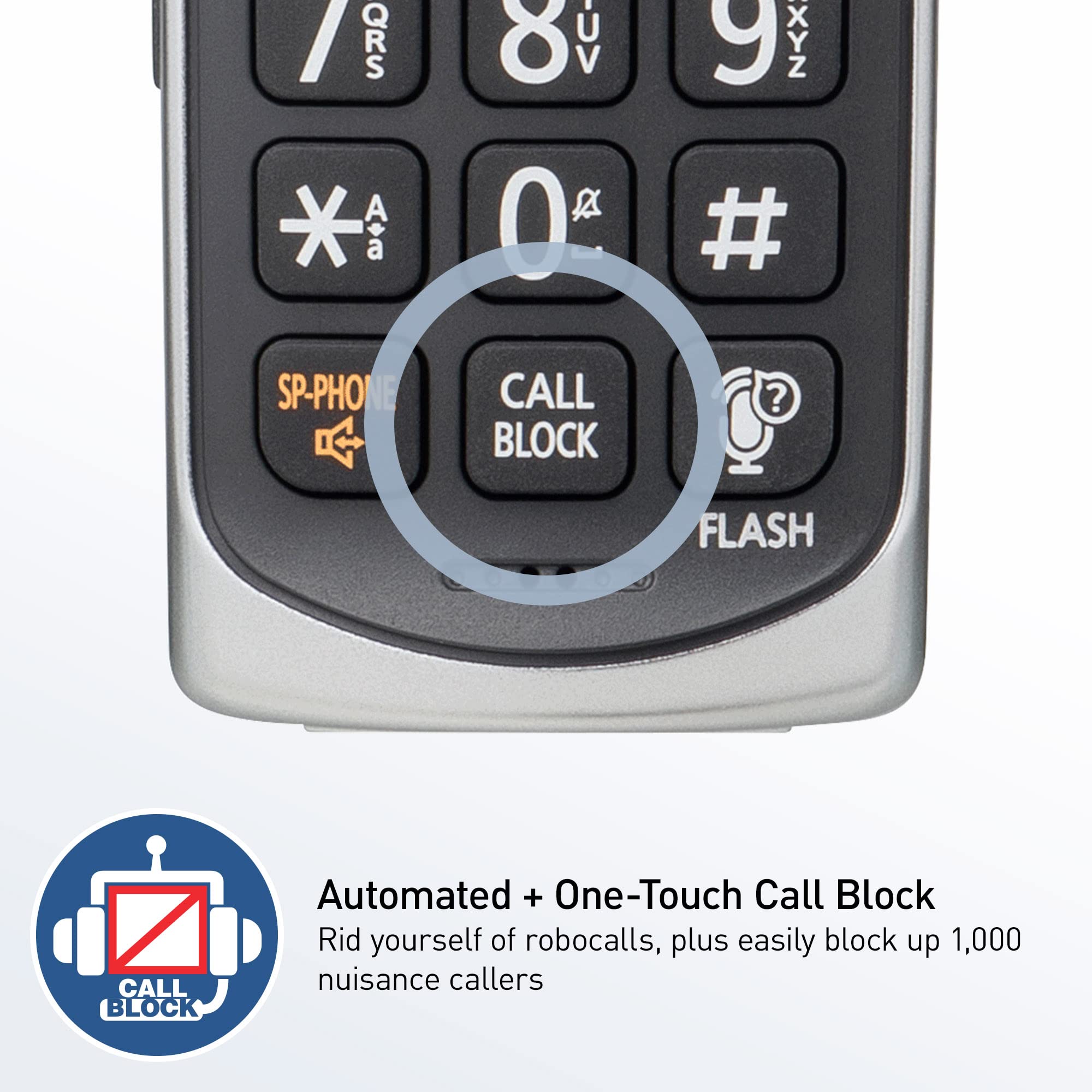 Panasonic Additional Cordless Phone Handset Compatible With Kx-Tge6X Series Cordless Phone Systems - Kx-Tgea61B (Black)