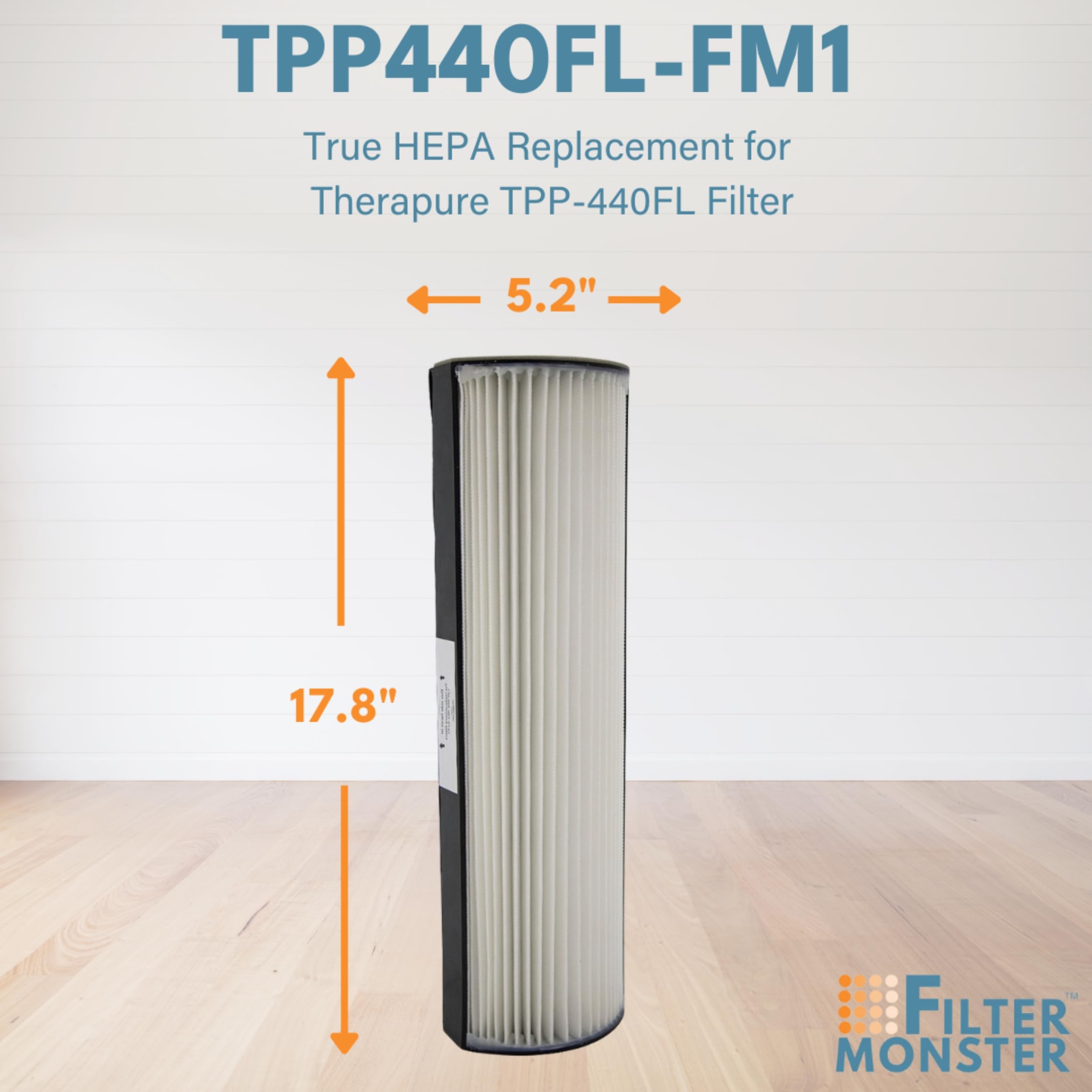 Filter-Monster - Replacement Hepa Filter - Compatible With Therapure Tpp440F Filter For Therapure Air Purifier Tpp440, Tpp540, A