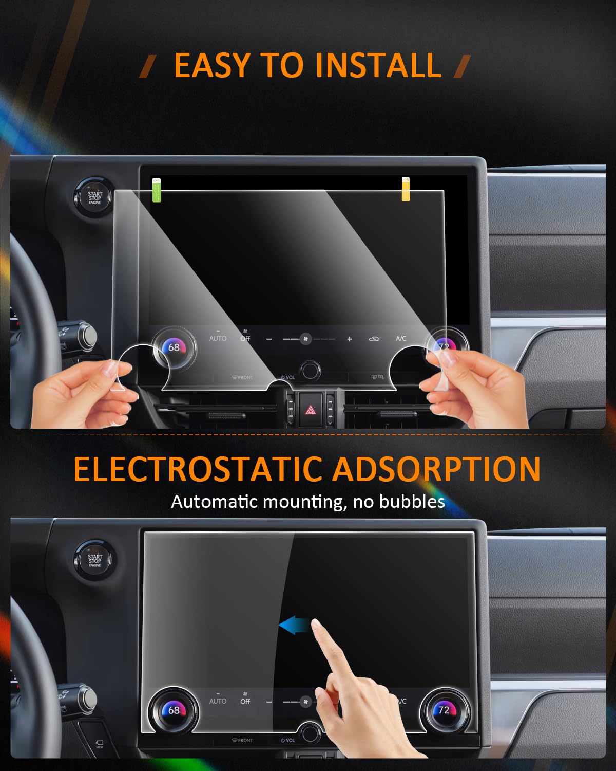 2024 2025 Gx550 Screen Protector For 2024 2025 Lexus Gx 550 Premium/Luxury/Overtrail Touchscreen Cover For Lexus Gx550 Accessories 14' Tempered Glass