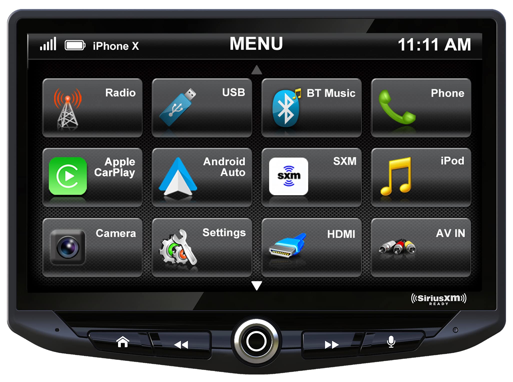 Stinger HEIGH10 10 Multimedia Car Stereo 1024 x 600 HD Display. Apple Car Play, Android Auto, SiriusXM Ready, Bluetooth, TOSLINK