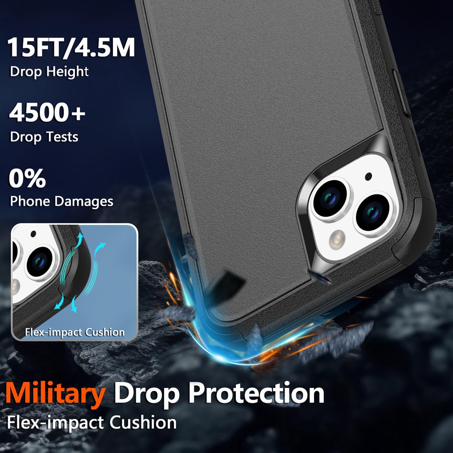 Diverbox For Iphone 14 Phone Case,Iphone 14 Magnetic Case [Compatible With Magsafe][With Screen Protector & Camera Lens Protecto