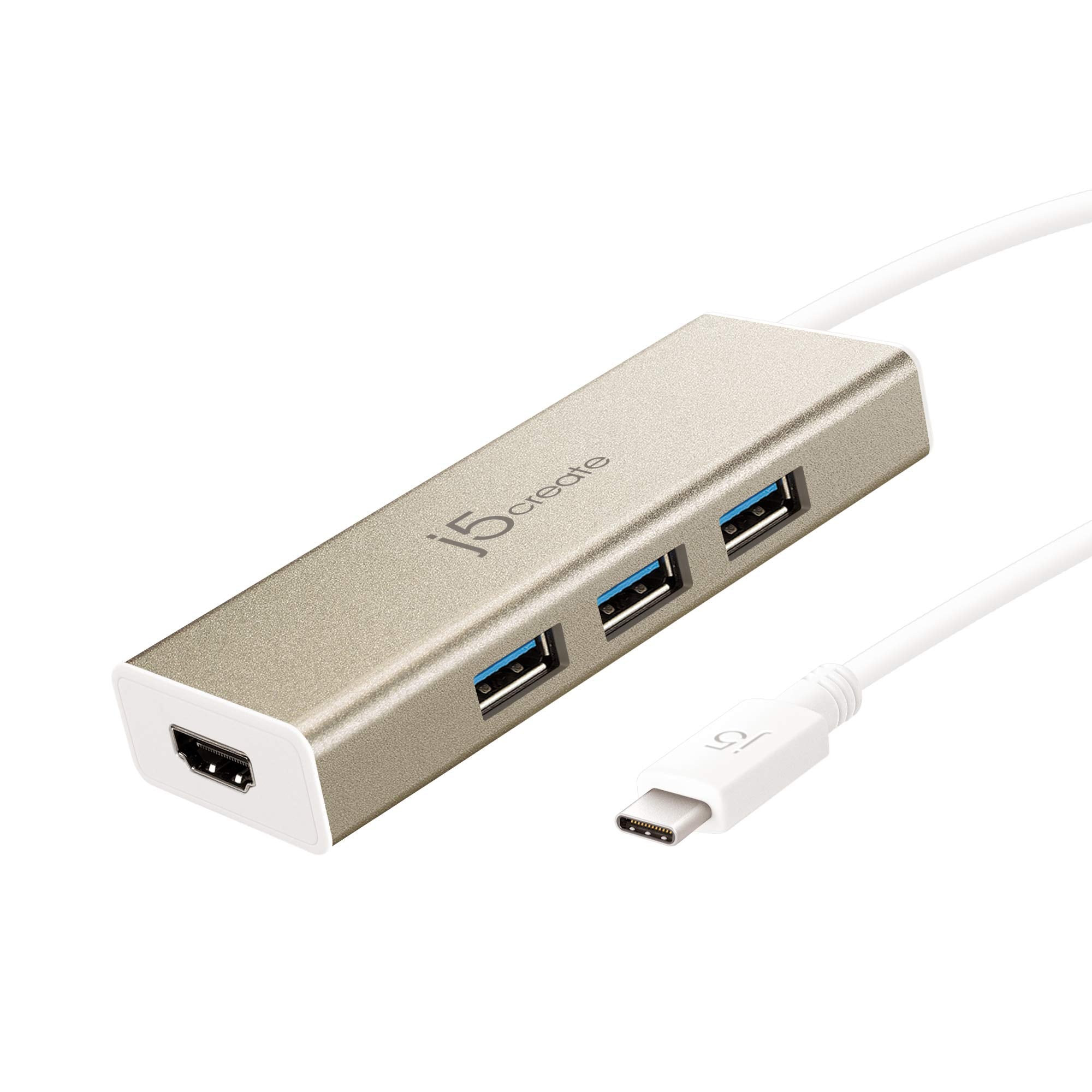 j5create Accessory JCH451 USBC3.1 3Port USB3.0 Hub & 4K HDMI Retail
